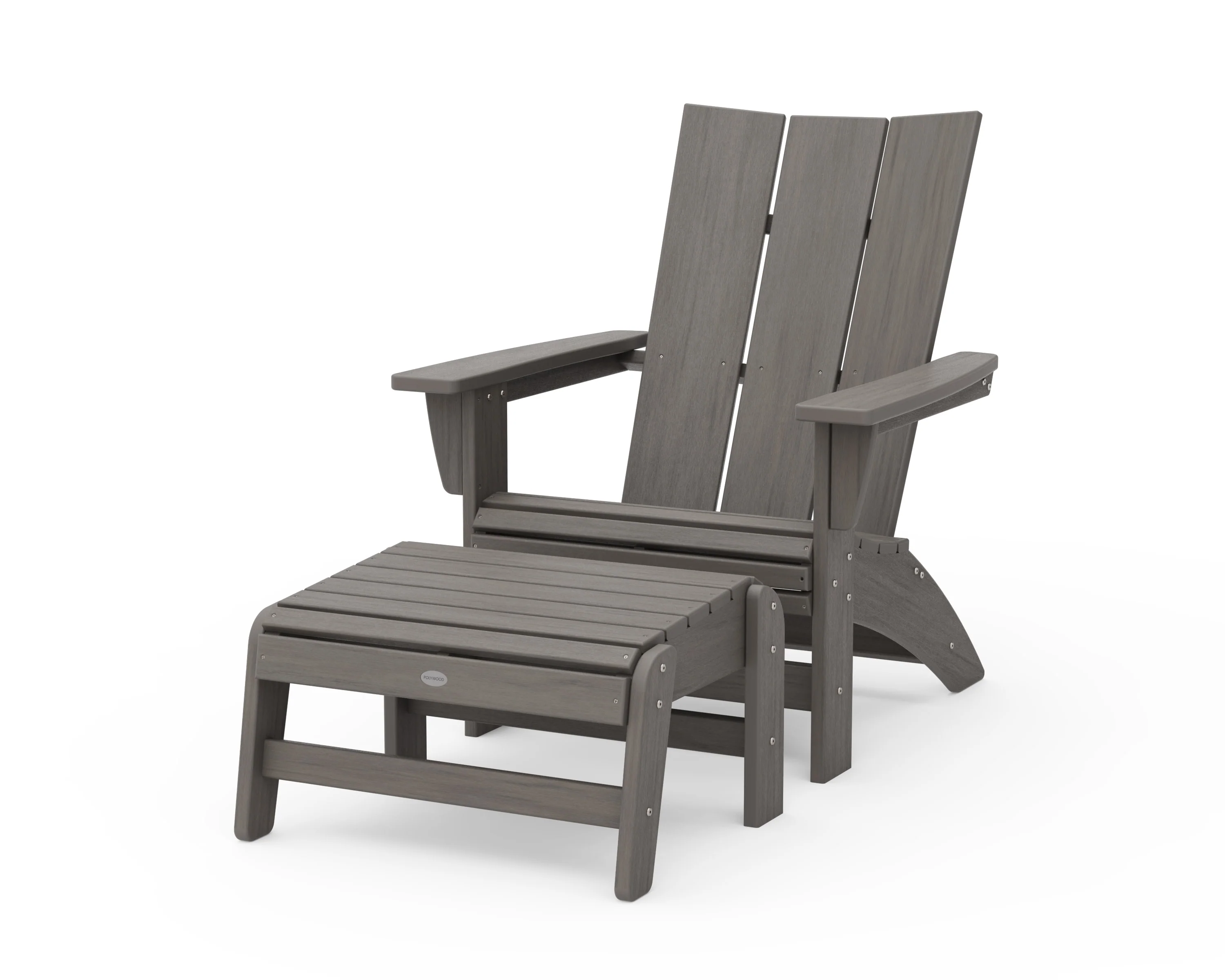 Modern Grand Adirondack Chair with Ottoman - Image 20