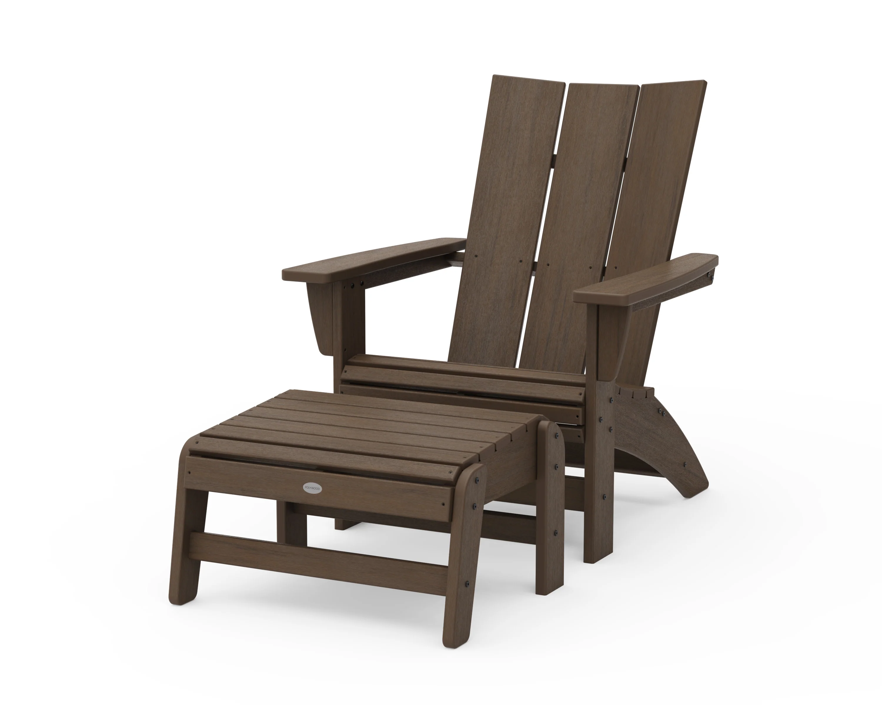 Modern Grand Adirondack Chair with Ottoman - Image 21