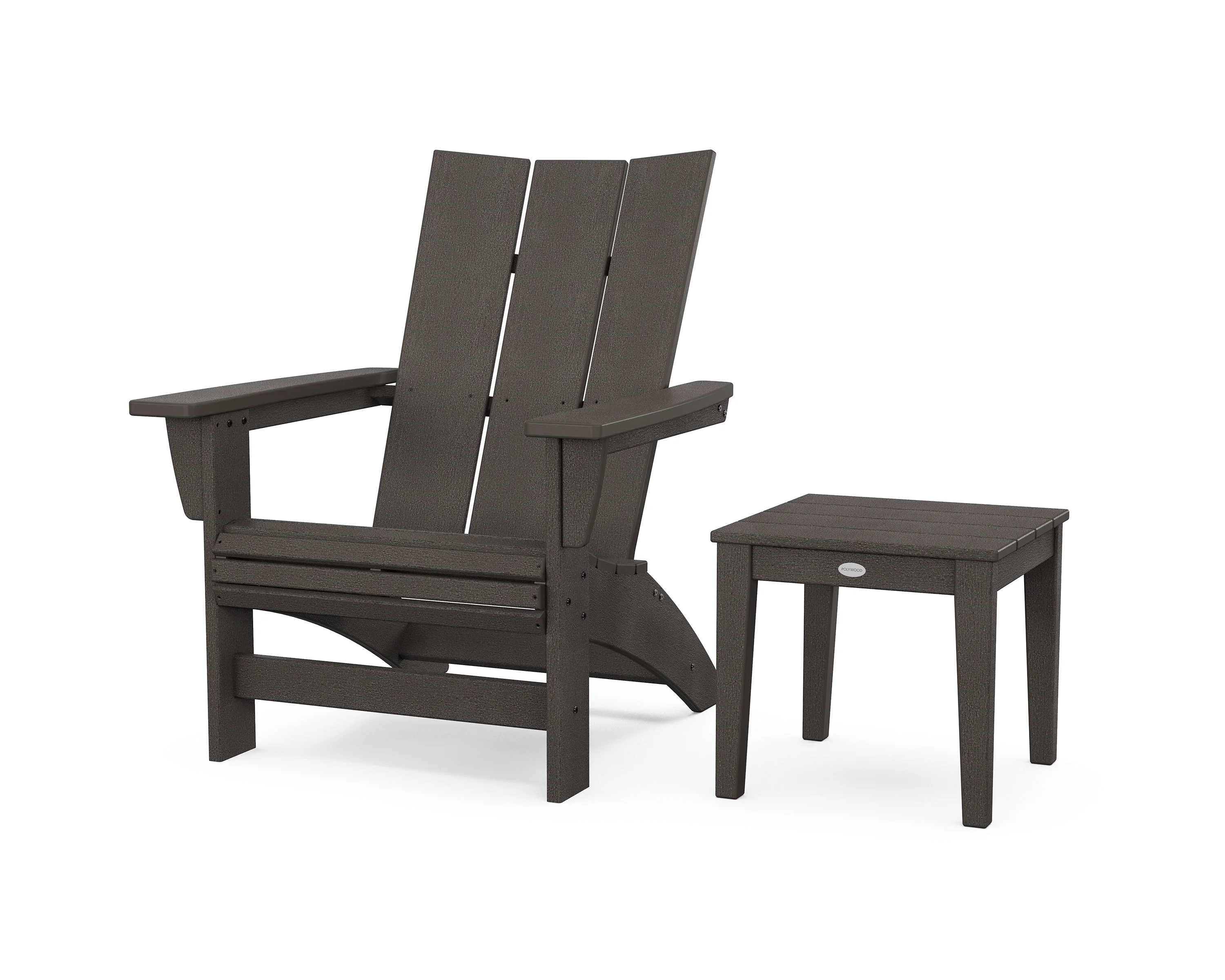 Modern Grand Adirondack Chair with Side Table - Image 10