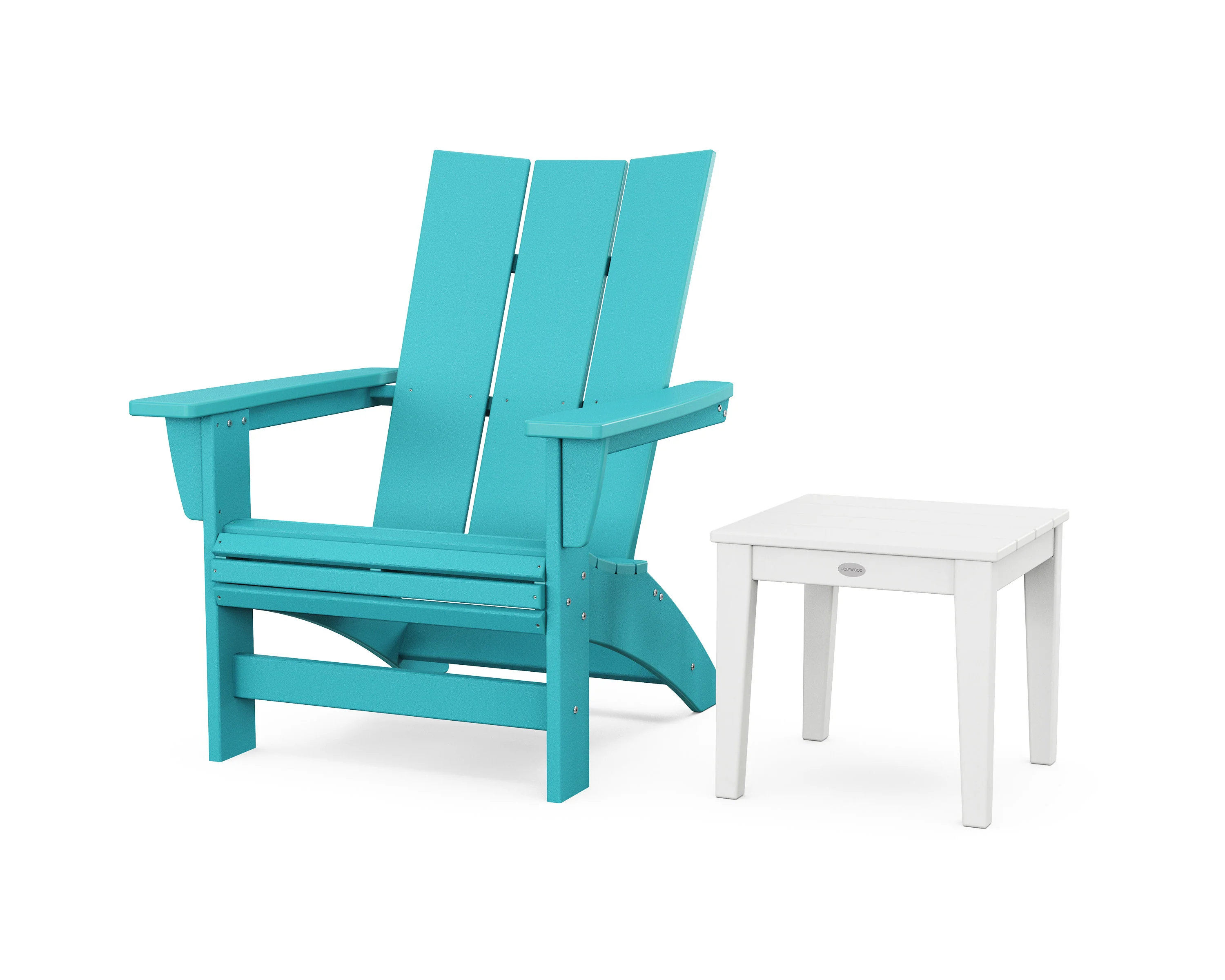 Modern Grand Adirondack Chair with Side Table - Image 16