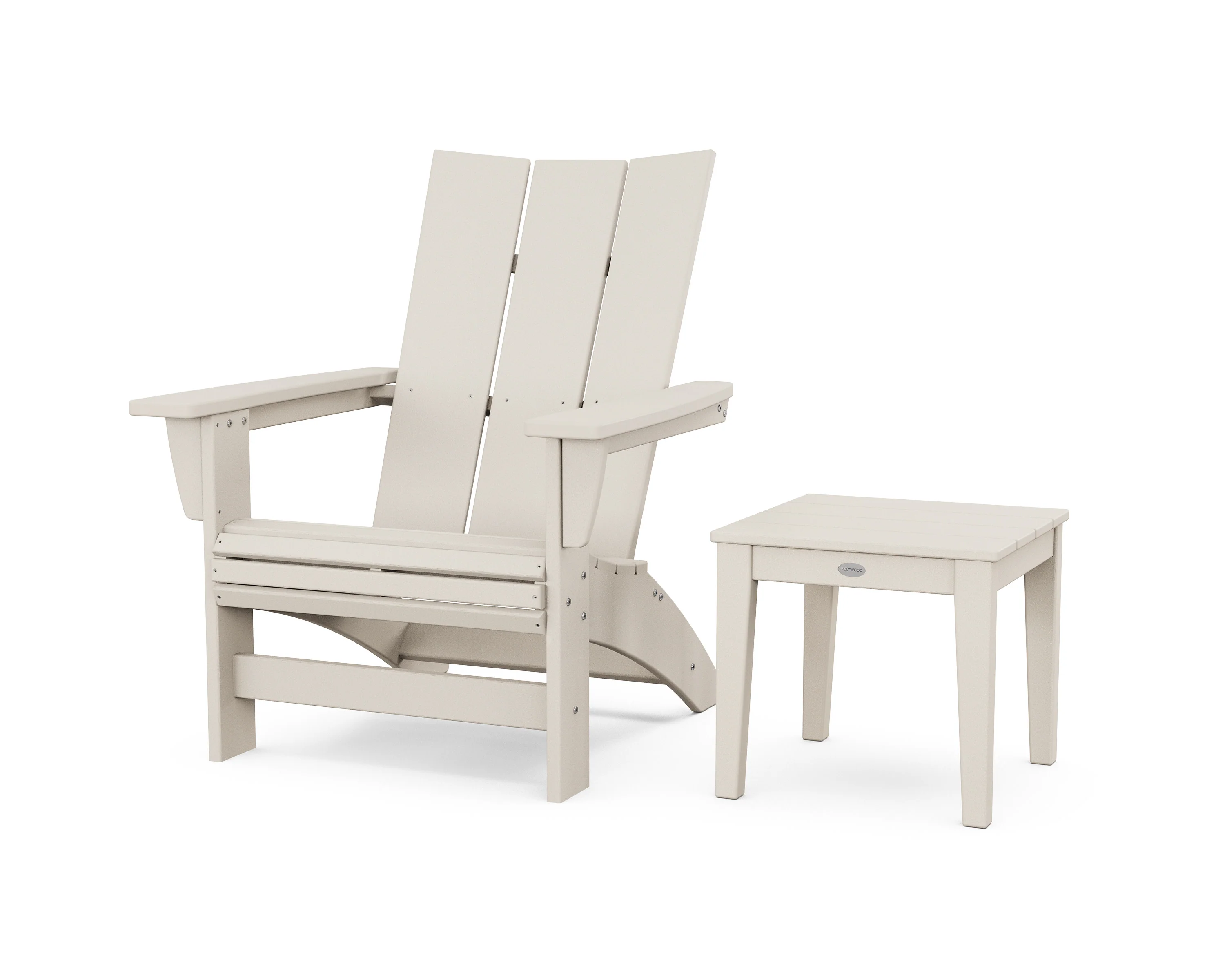 Modern Grand Adirondack Chair with Side Table - Image 2