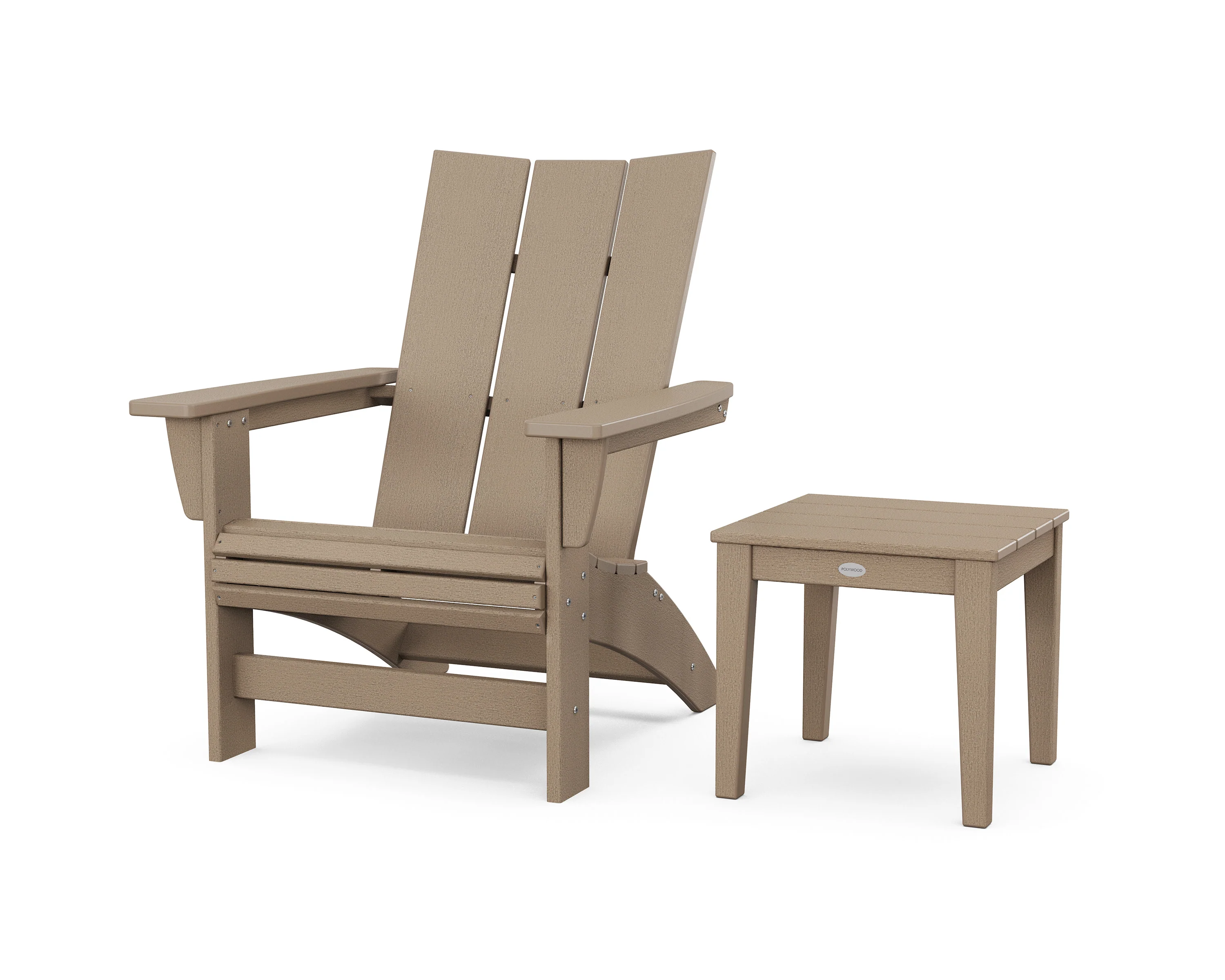 Modern Grand Adirondack Chair with Side Table - Image 3