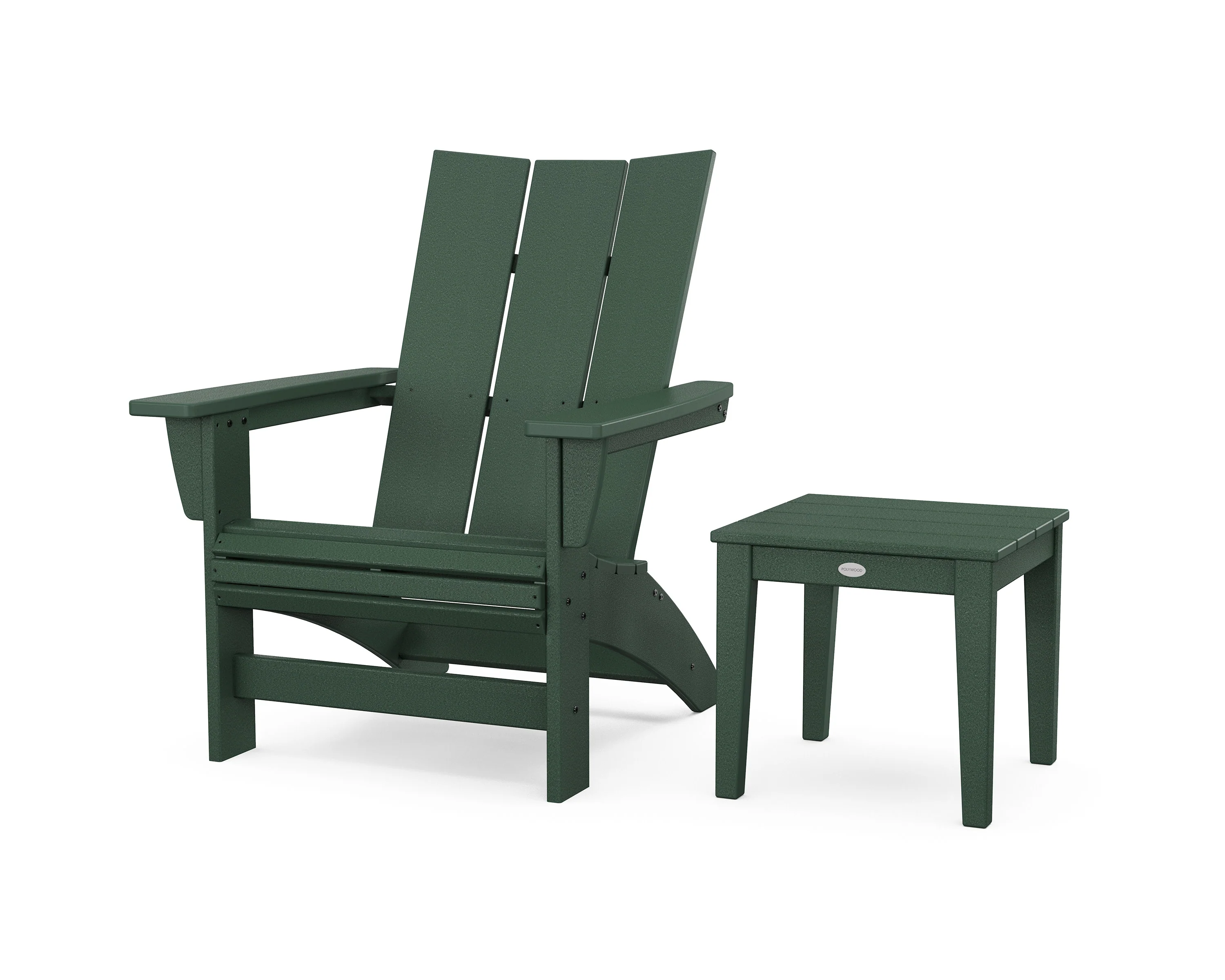 Modern Grand Adirondack Chair with Side Table - Image 4