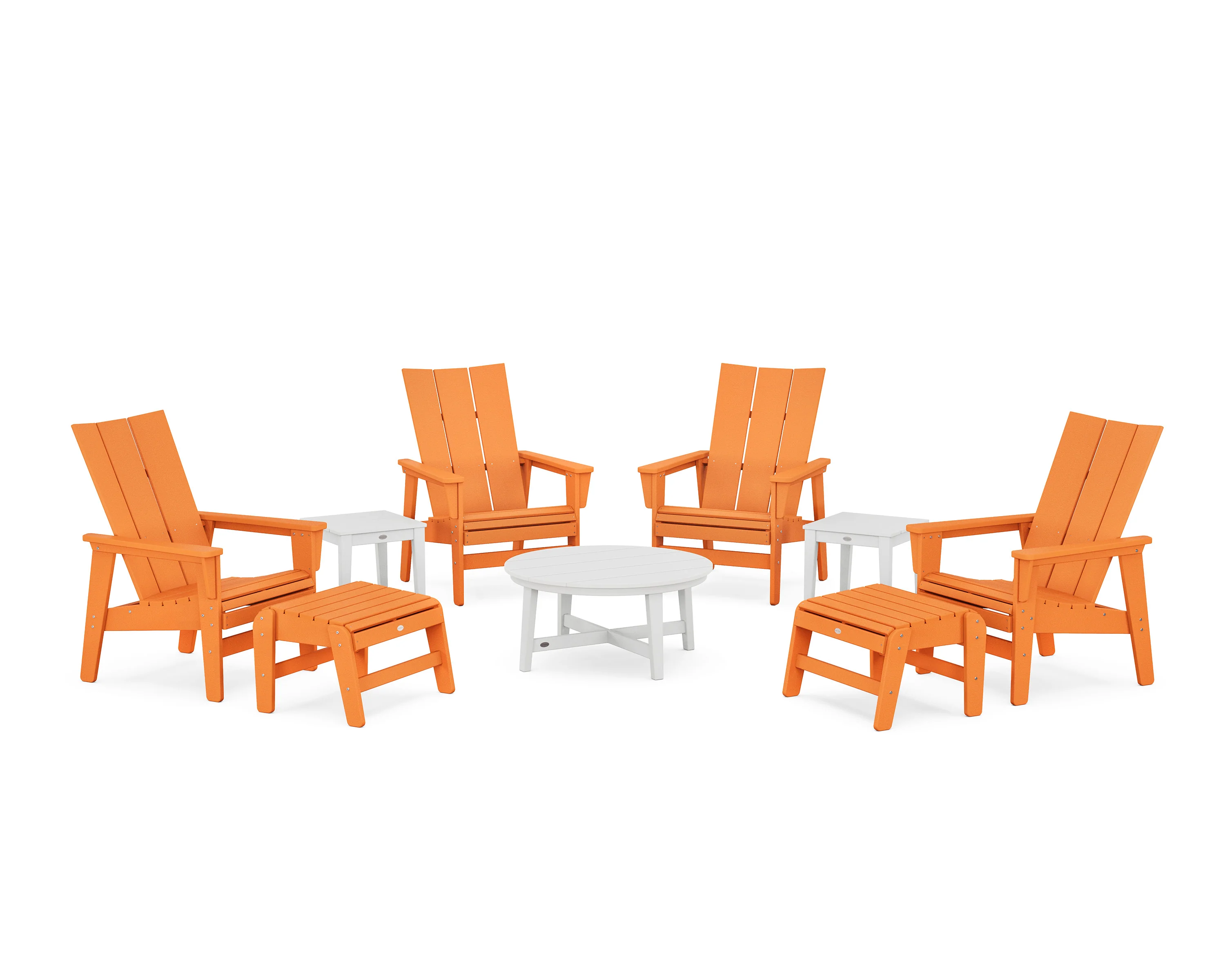 Modern Grand Upright Adirondack 9-Piece Conversation Set - Image 12