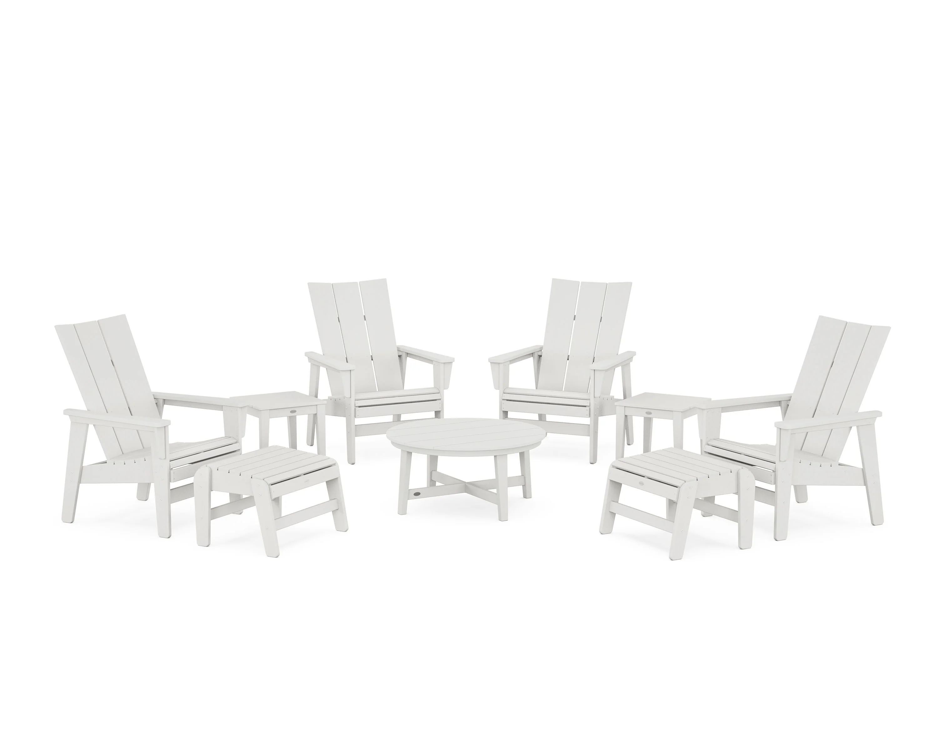 Modern Grand Upright Adirondack 9-Piece Conversation Set - Image 13