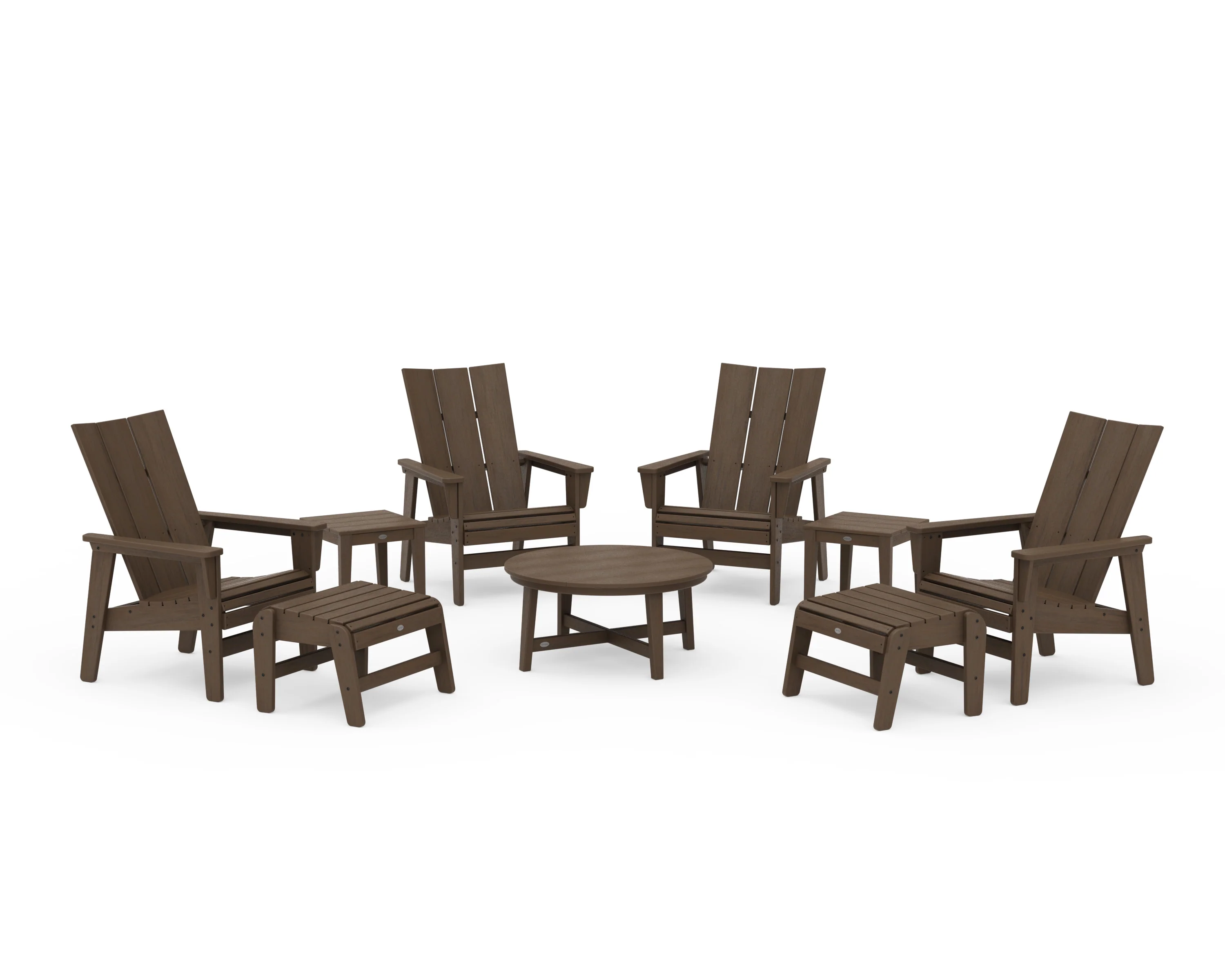 Modern Grand Upright Adirondack 9-Piece Conversation Set - Image 18