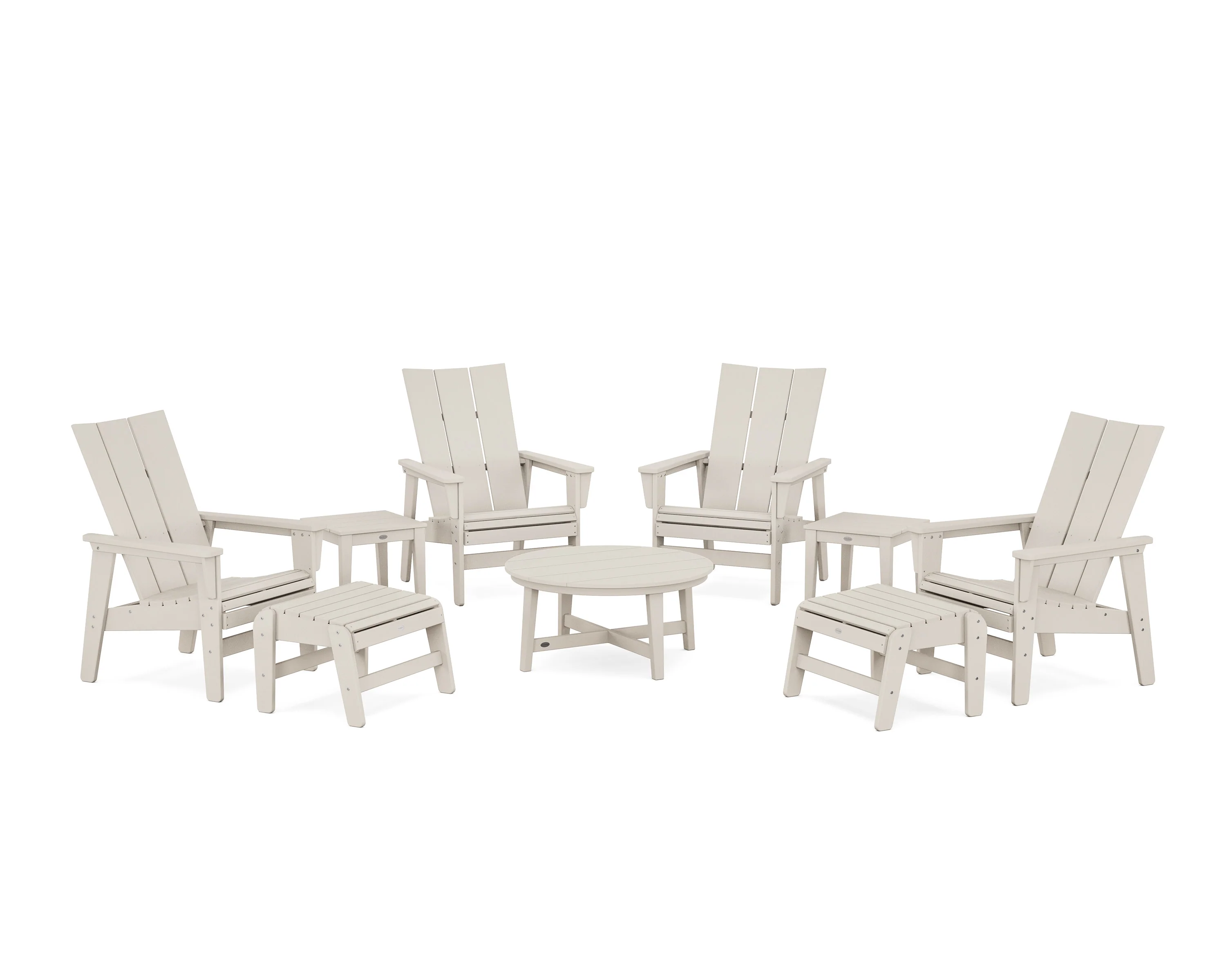 Modern Grand Upright Adirondack 9-Piece Conversation Set - Image 3