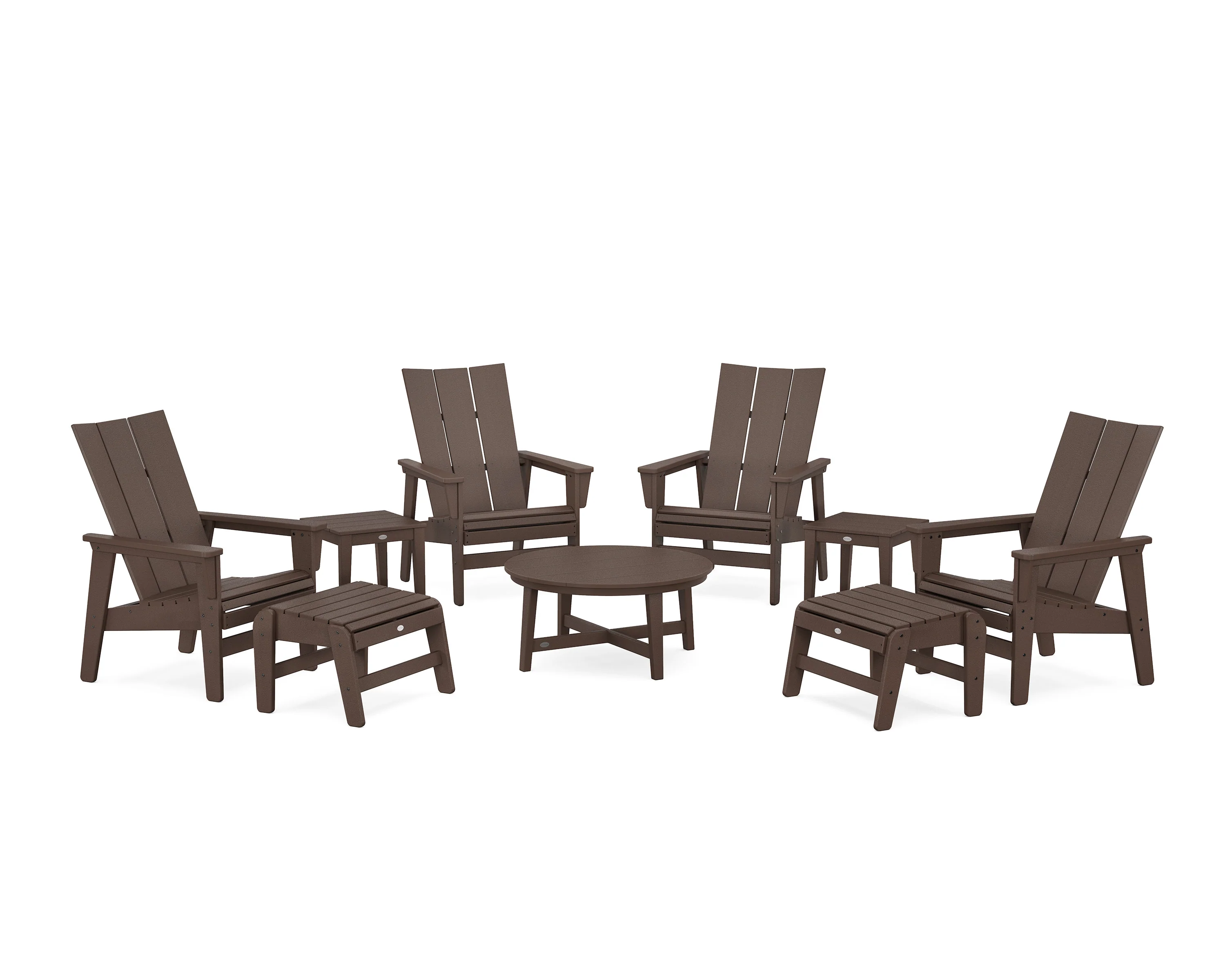 Modern Grand Upright Adirondack 9-Piece Conversation Set - Image 5