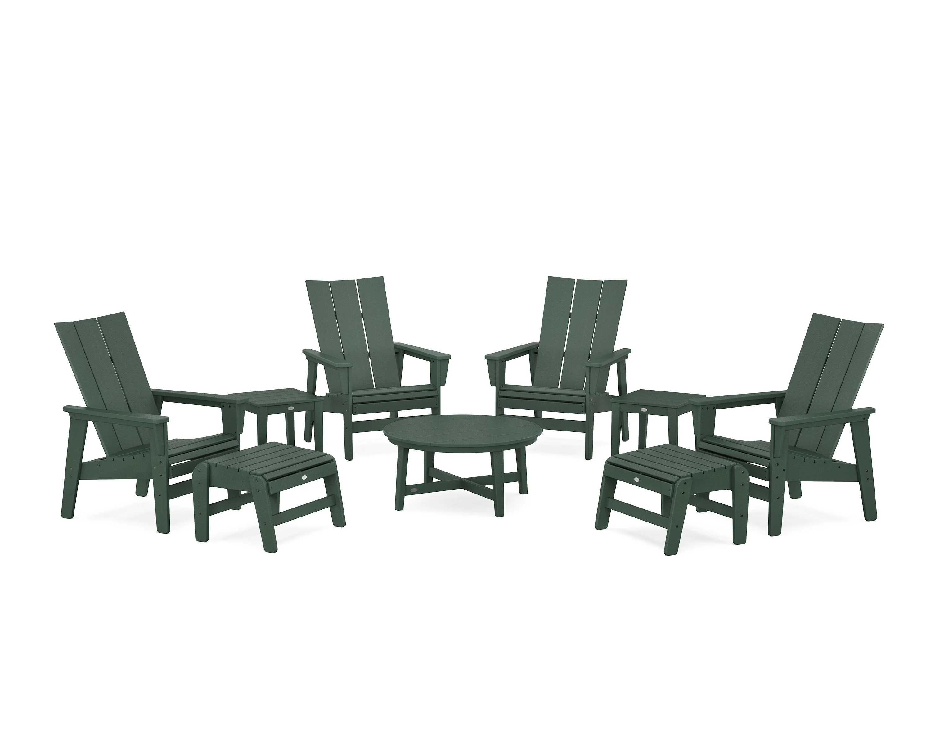 Modern Grand Upright Adirondack 9-Piece Conversation Set - Image 6
