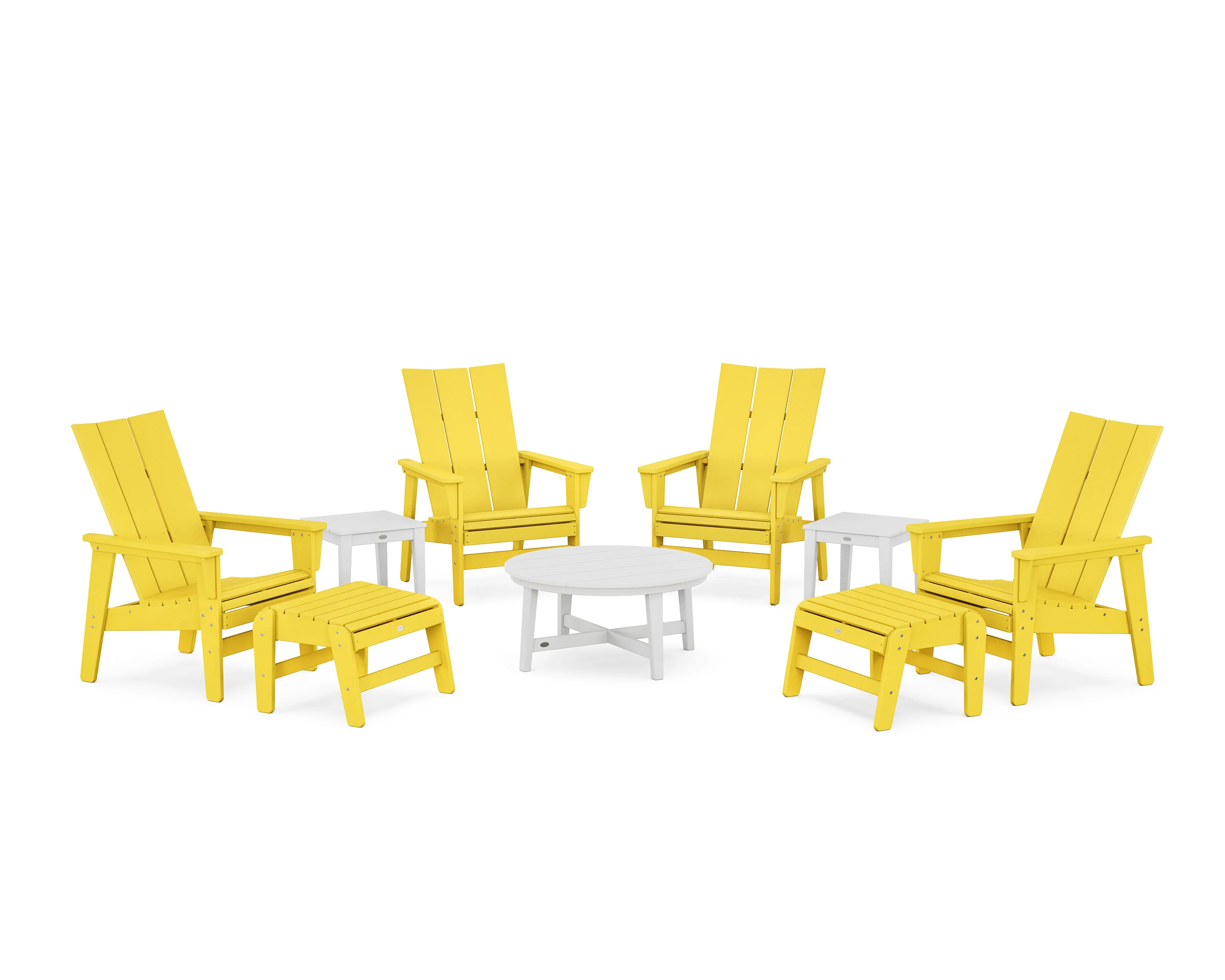 Modern Grand Upright Adirondack 9-Piece Conversation Set - Image 7