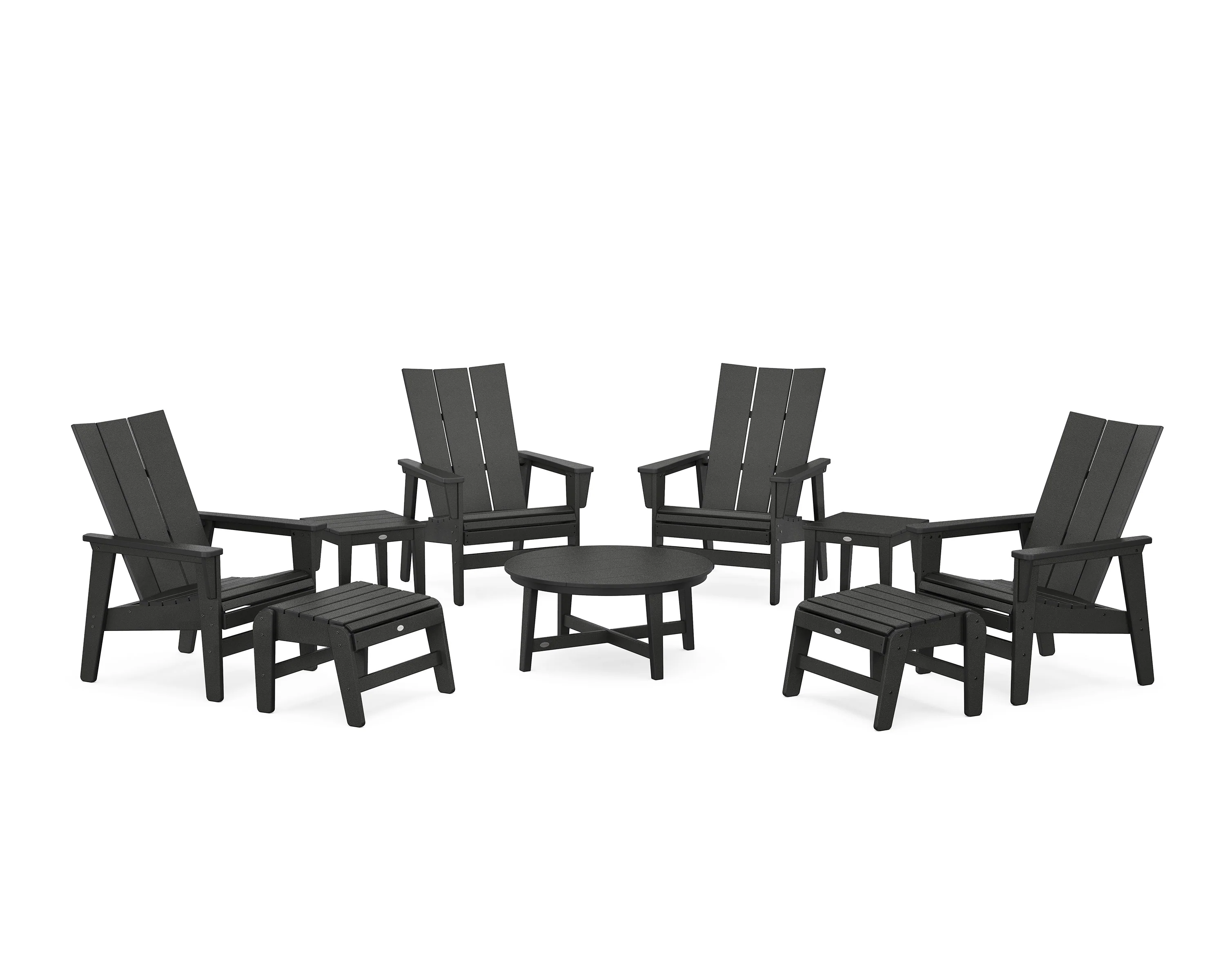 Modern Grand Upright Adirondack 9-Piece Conversation Set - Image 9