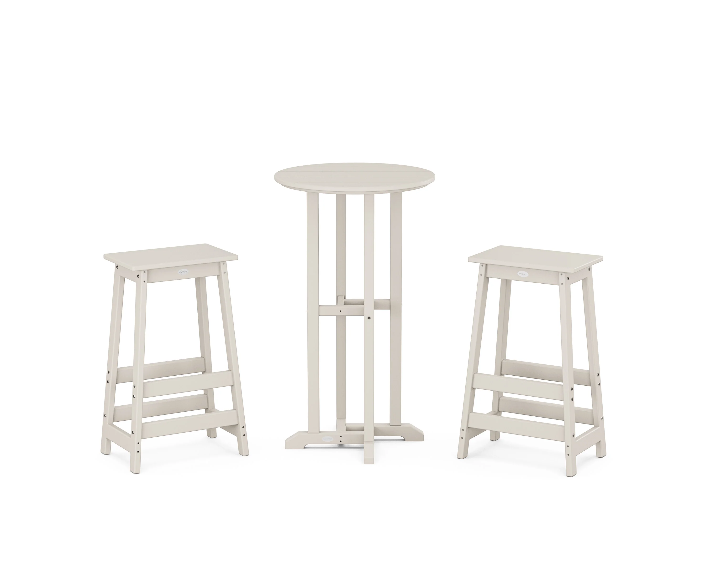 Modern Studio Bar Stool 3-Piece Bistro Set - Image 8