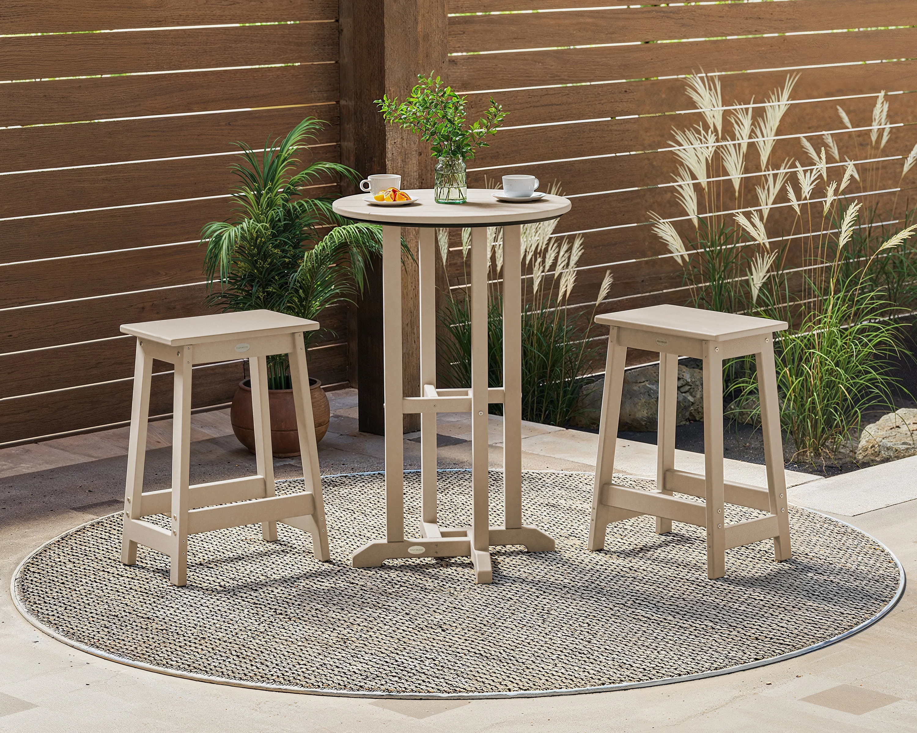 Modern Studio Counter Stool 3-Piece Bistro Set - Image 3