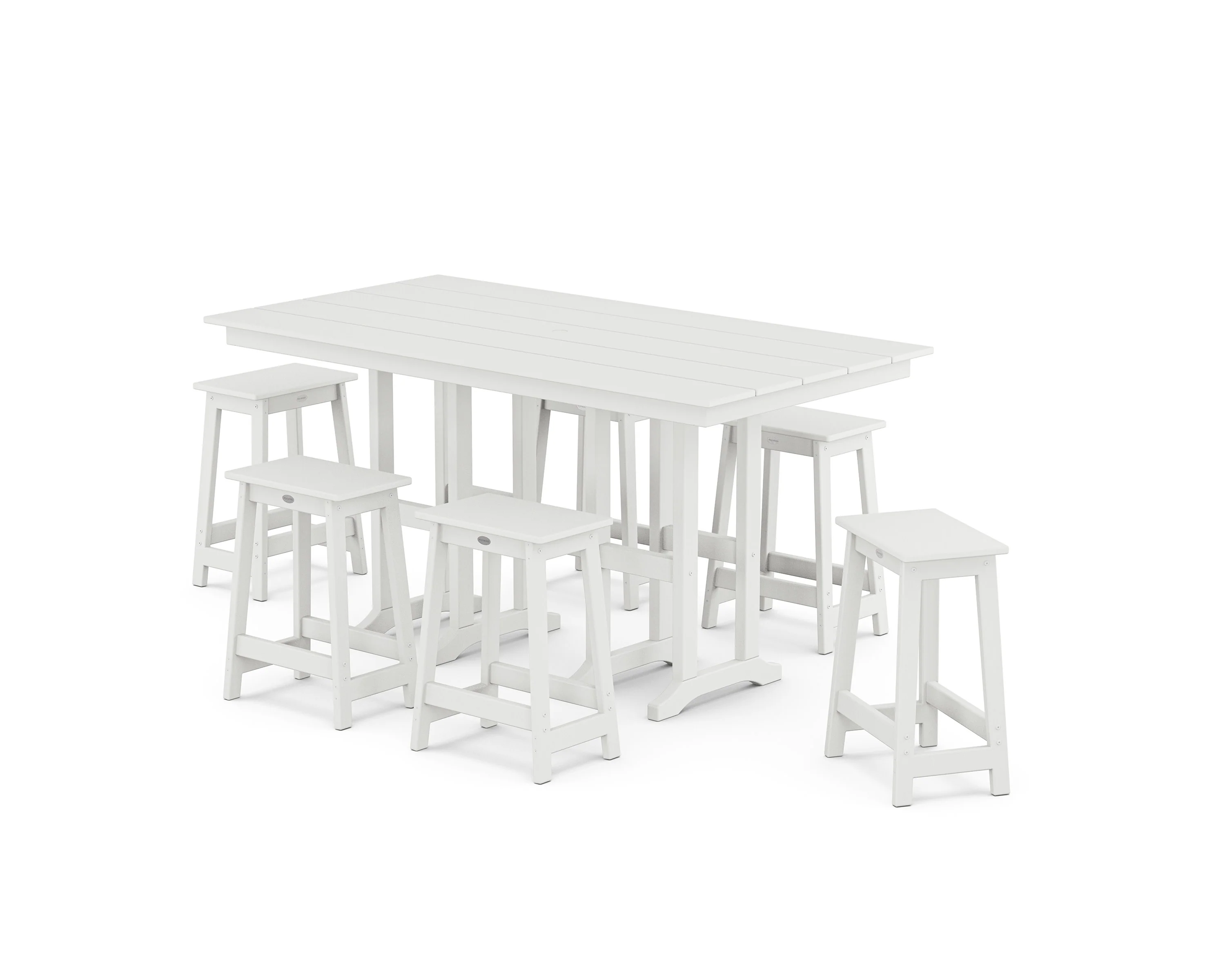 Modern Studio Counter Stool 7-Piece Set - Image 5