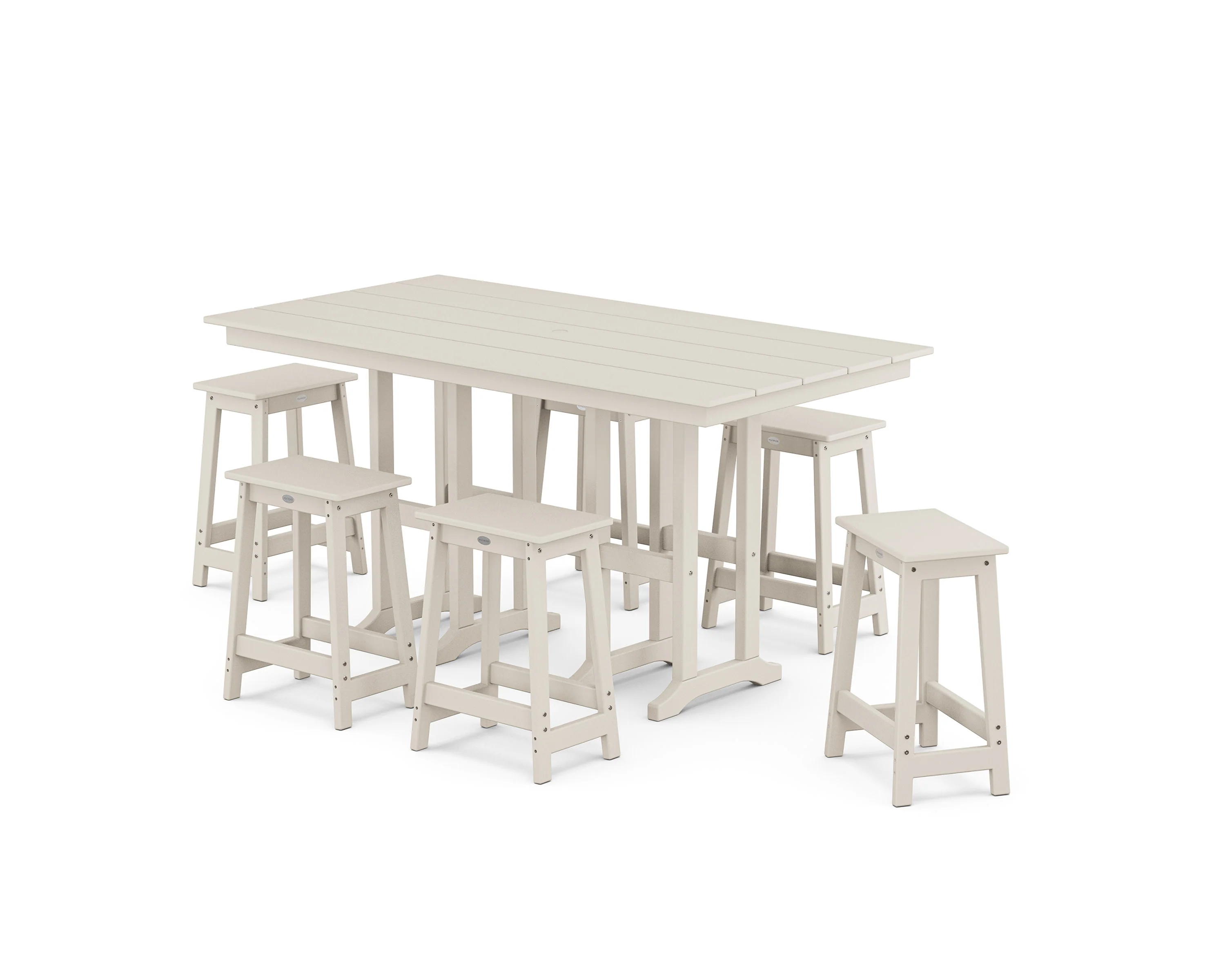 Modern Studio Counter Stool 7-Piece Set - Image 7