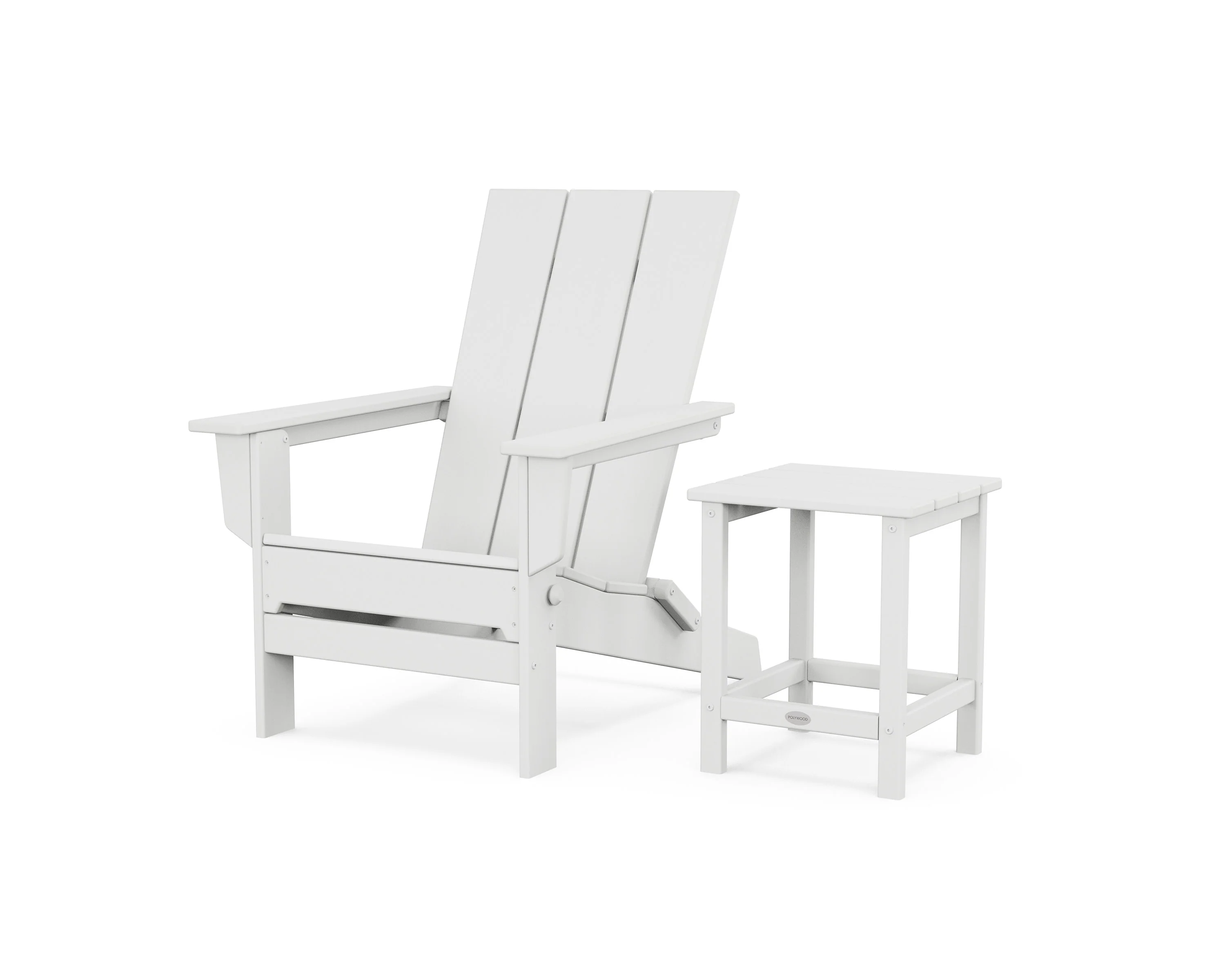 Modern Studio Folding Adirondack Chair with Side Table - Image 10