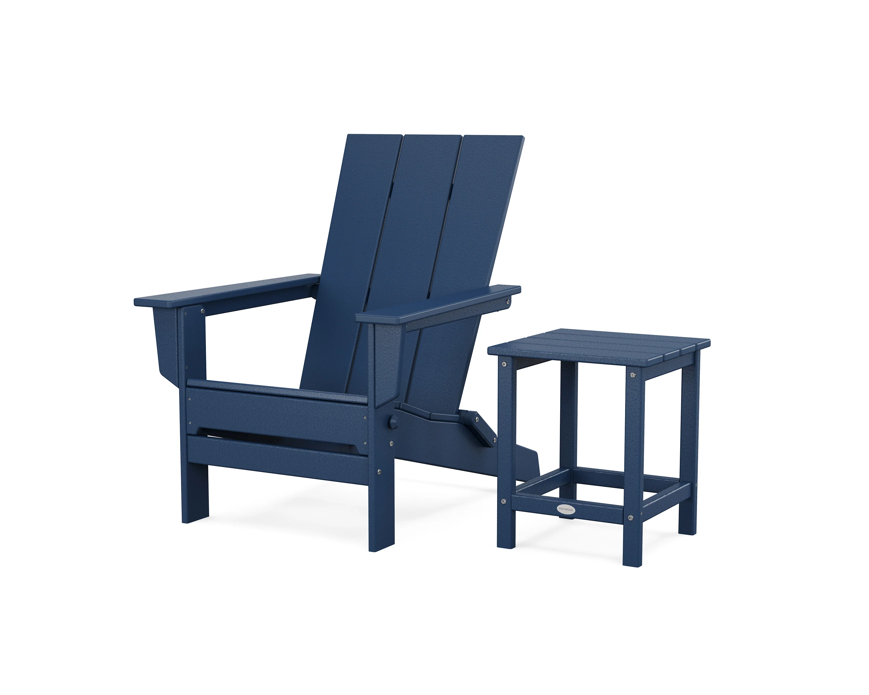 Modern Studio Folding Adirondack Chair with Side Table - Image 11