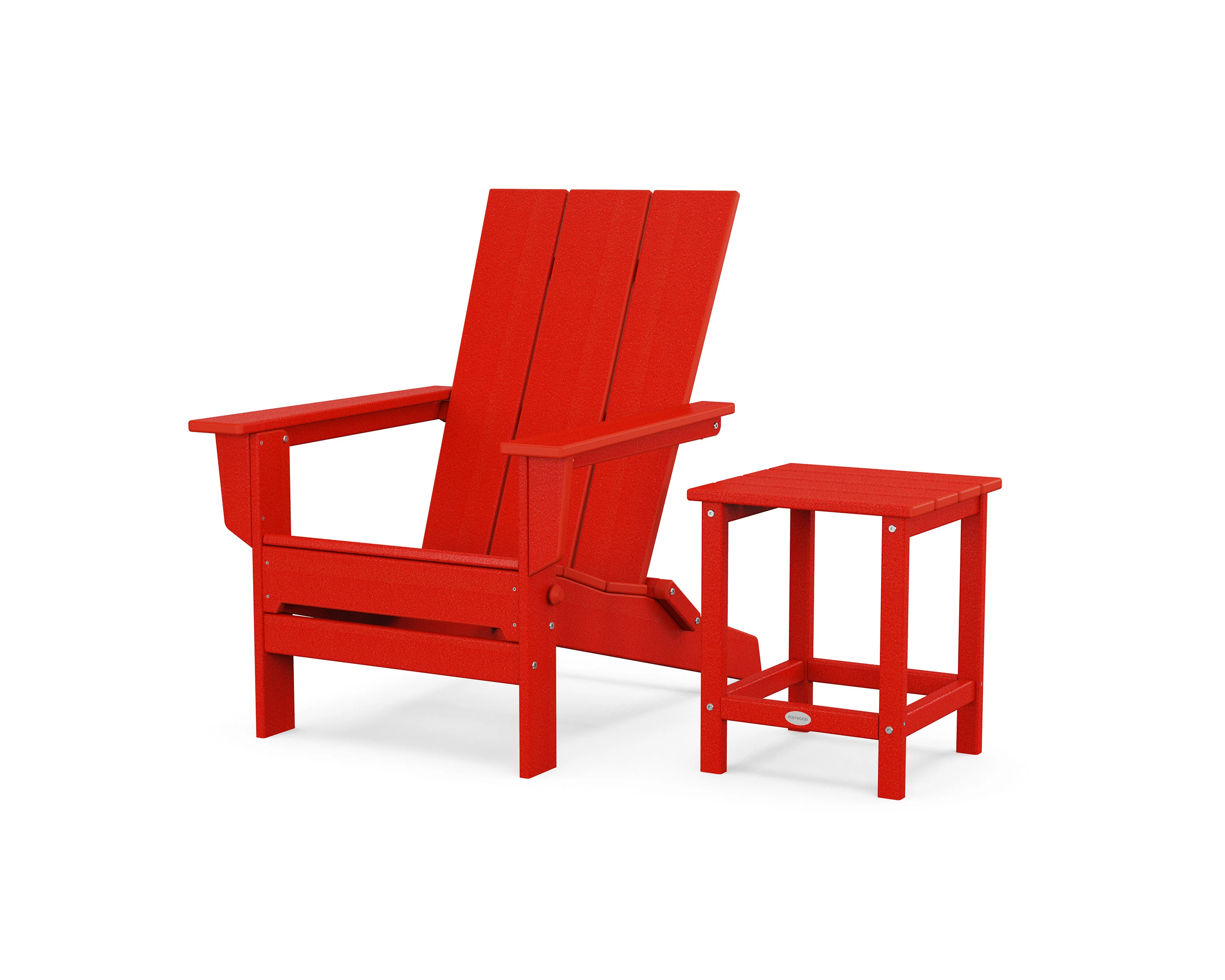 Modern Studio Folding Adirondack Chair with Side Table - Image 4