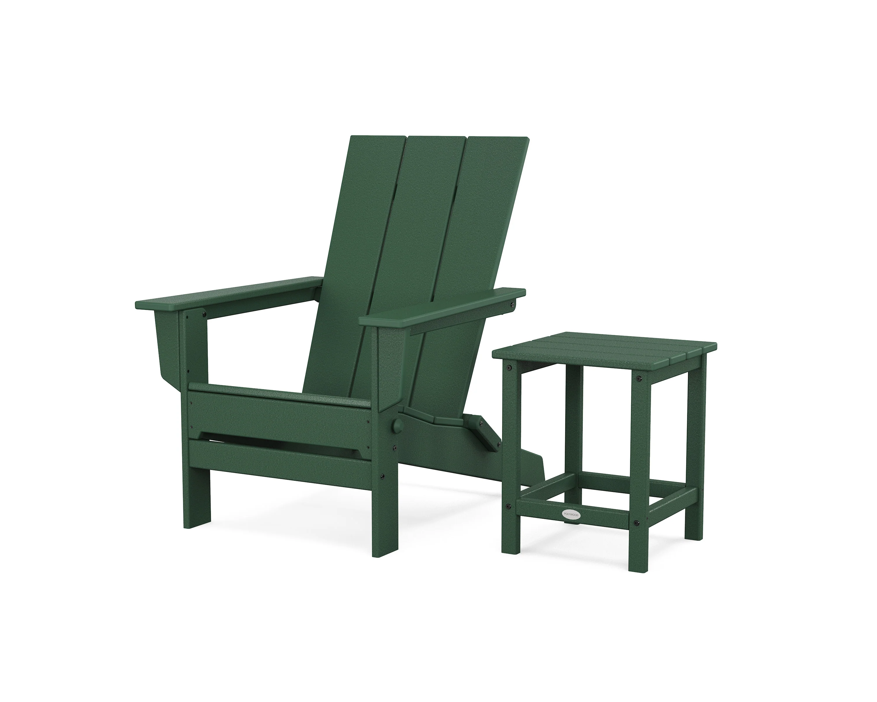 Modern Studio Folding Adirondack Chair with Side Table - Image 5