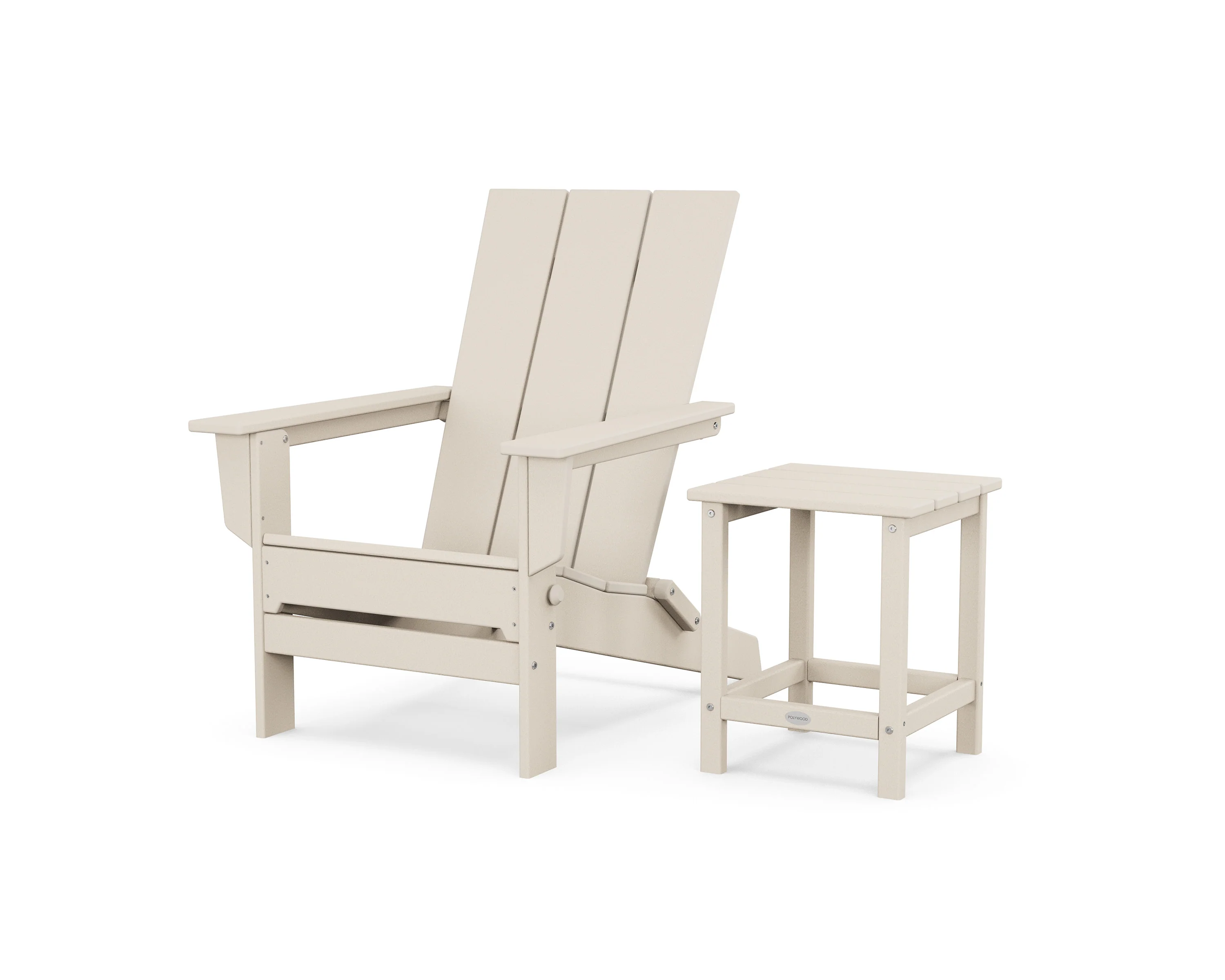 Modern Studio Folding Adirondack Chair with Side Table - Image 6