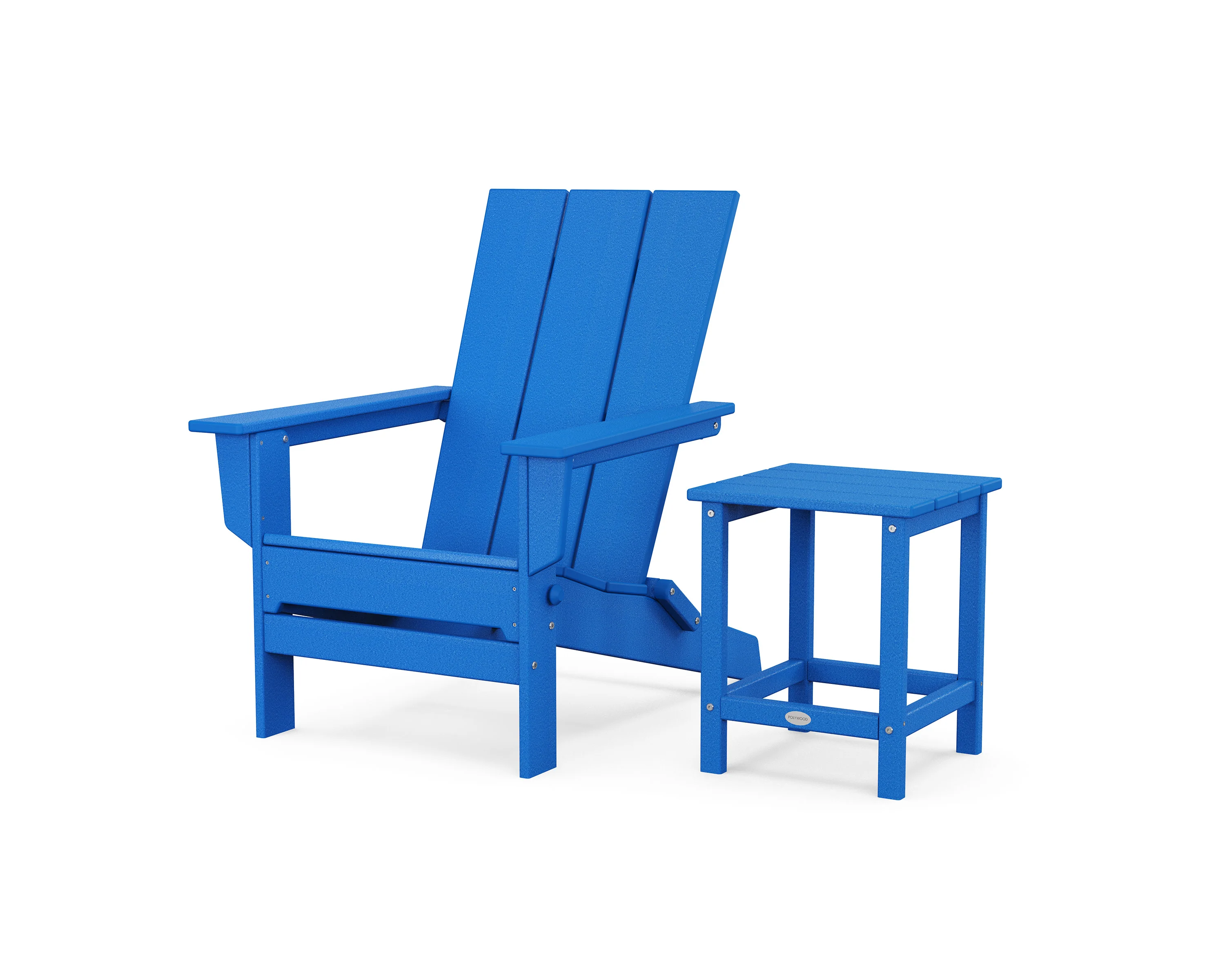 Modern Studio Folding Adirondack Chair with Side Table - Image 7