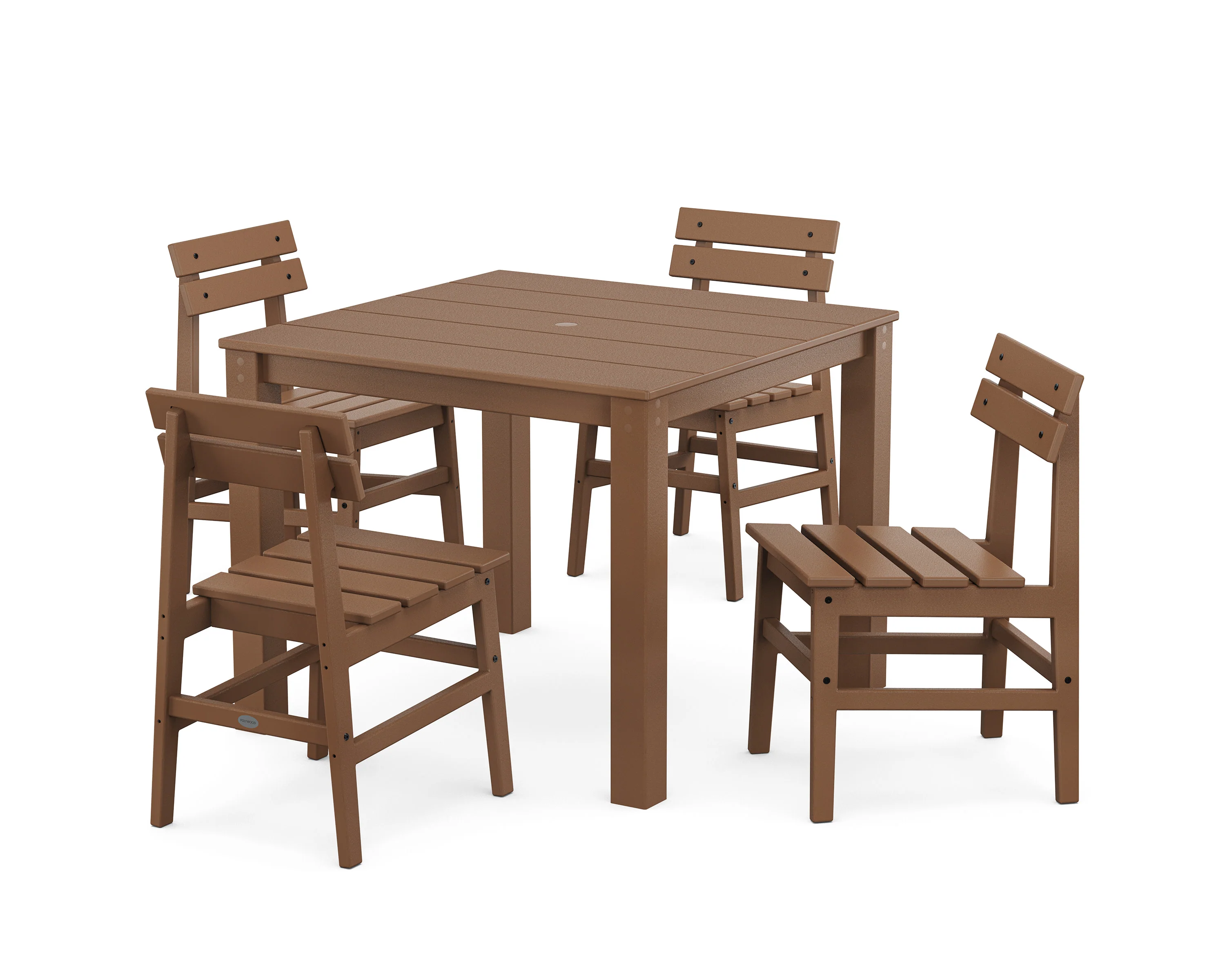 Modern Studio Plaza Chair 5-Piece Parsons Dining Set - Image 6