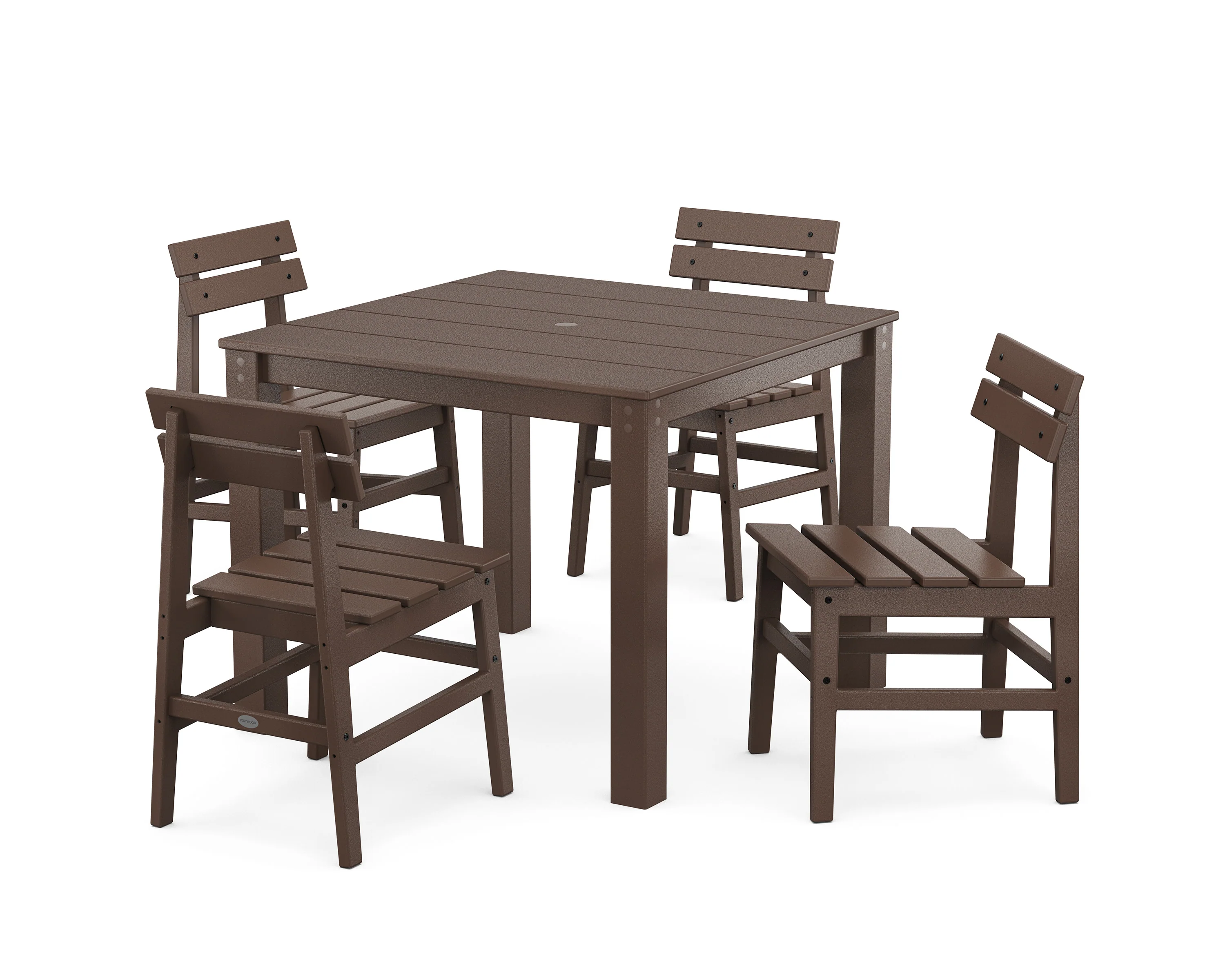 Modern Studio Plaza Chair 5-Piece Parsons Dining Set - Image 8