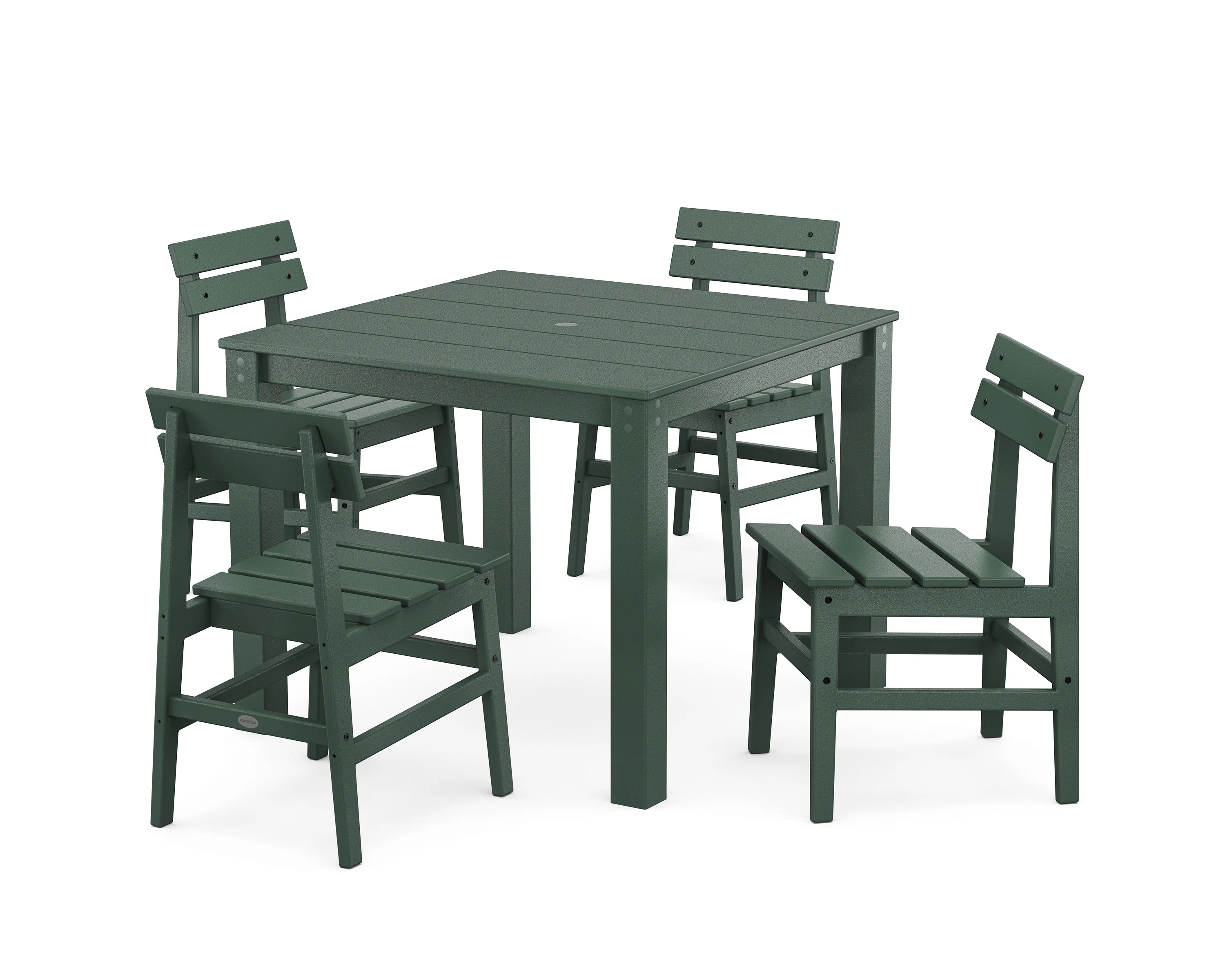 Modern Studio Plaza Chair 5-Piece Parsons Dining Set - Image 9