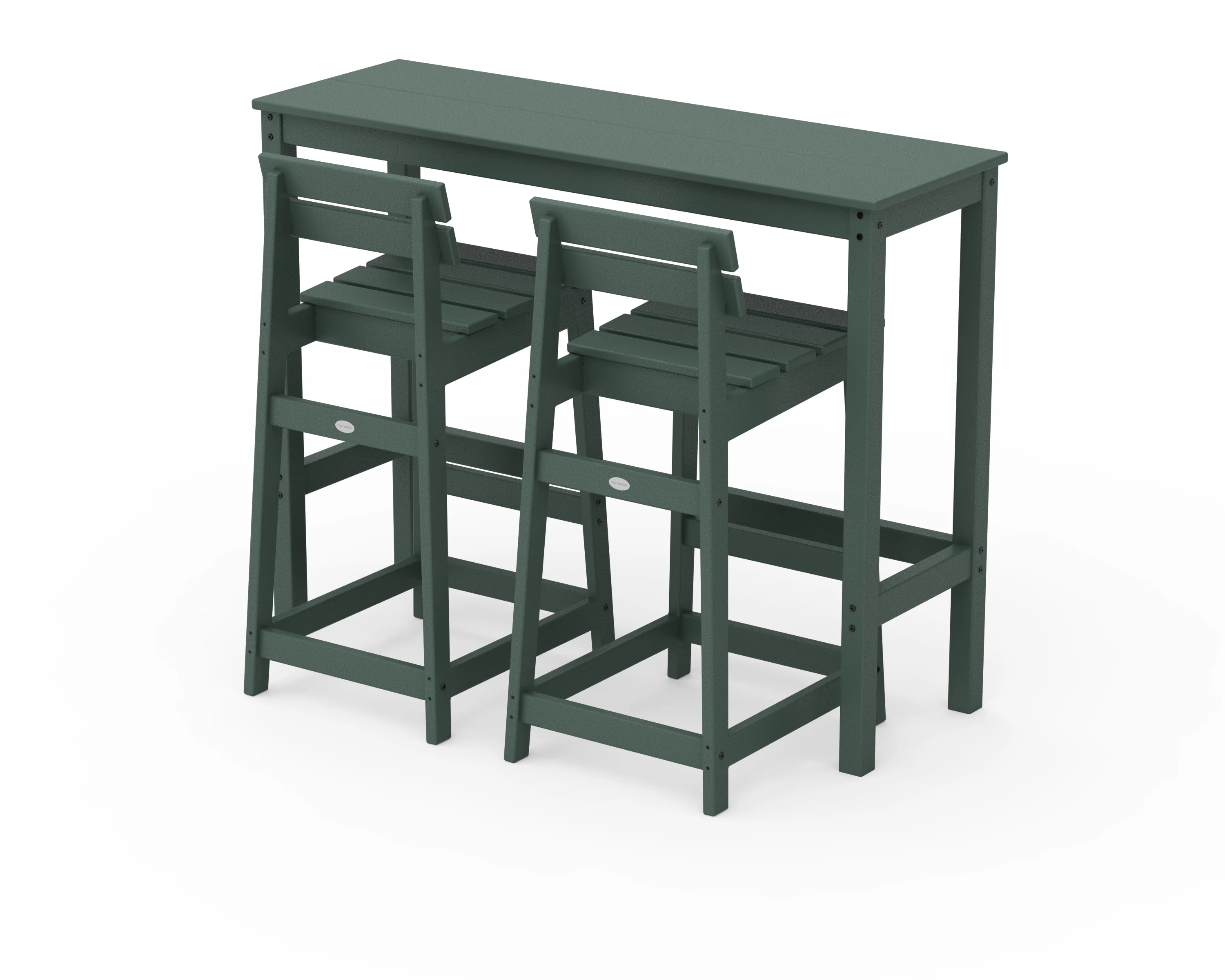 Modern Studio Plaza Lowback Bar Chair 3-Piece Balcony Set - Image 4