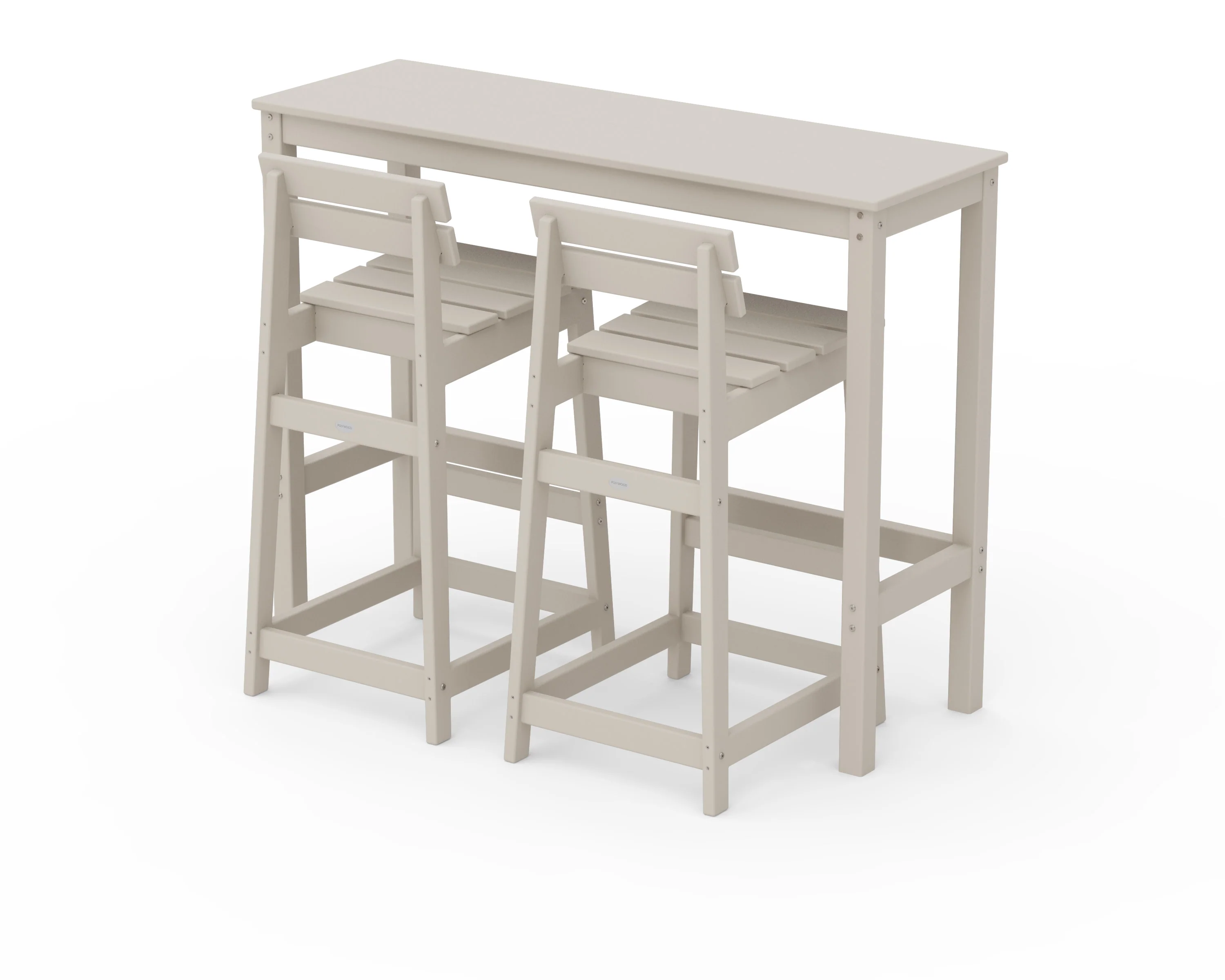 Modern Studio Plaza Lowback Bar Chair 3-Piece Balcony Set - Image 6