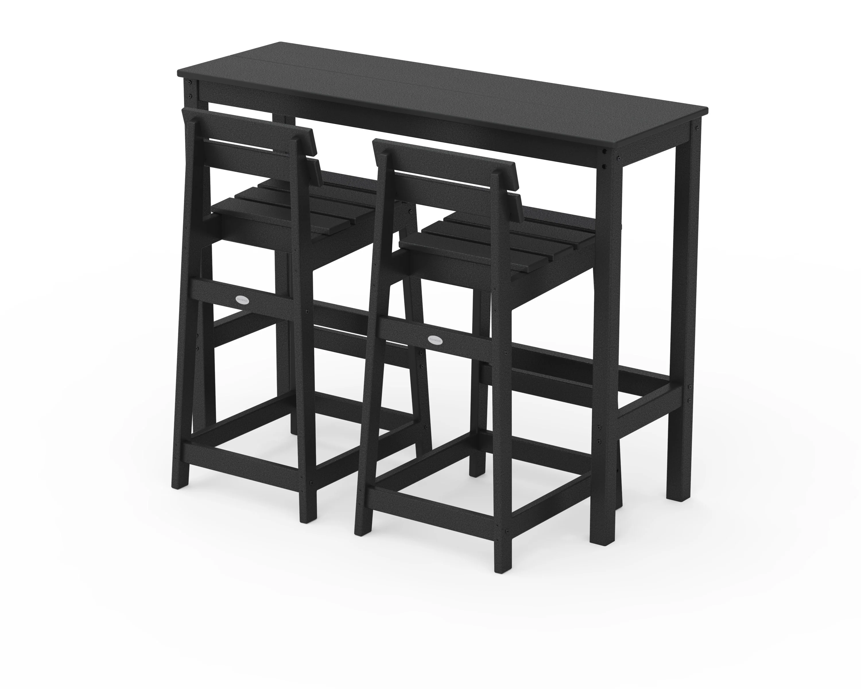 Modern Studio Plaza Lowback Bar Chair 3-Piece Balcony Set - Image 7