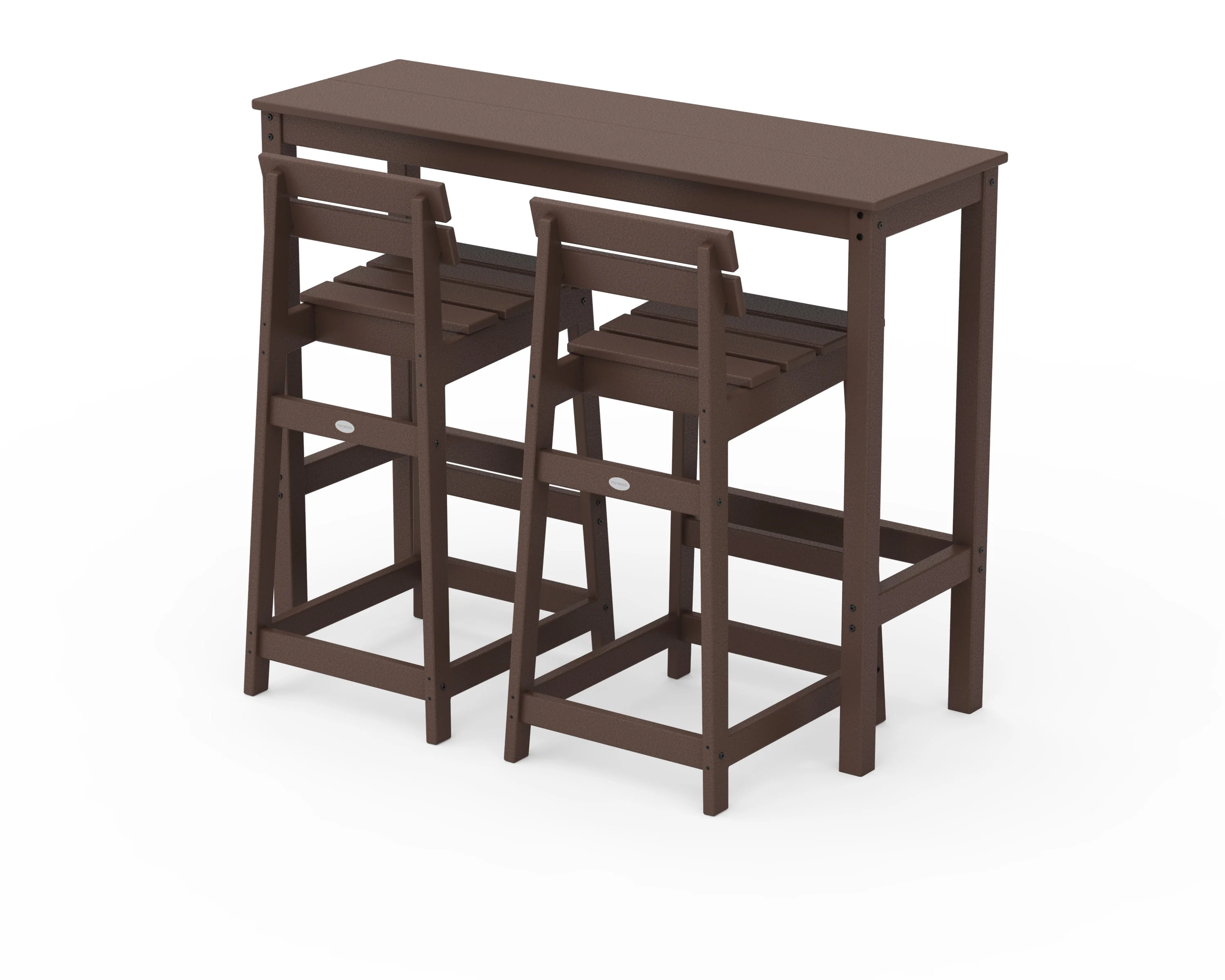 Modern Studio Plaza Lowback Bar Chair 3-Piece Balcony Set - Image 8