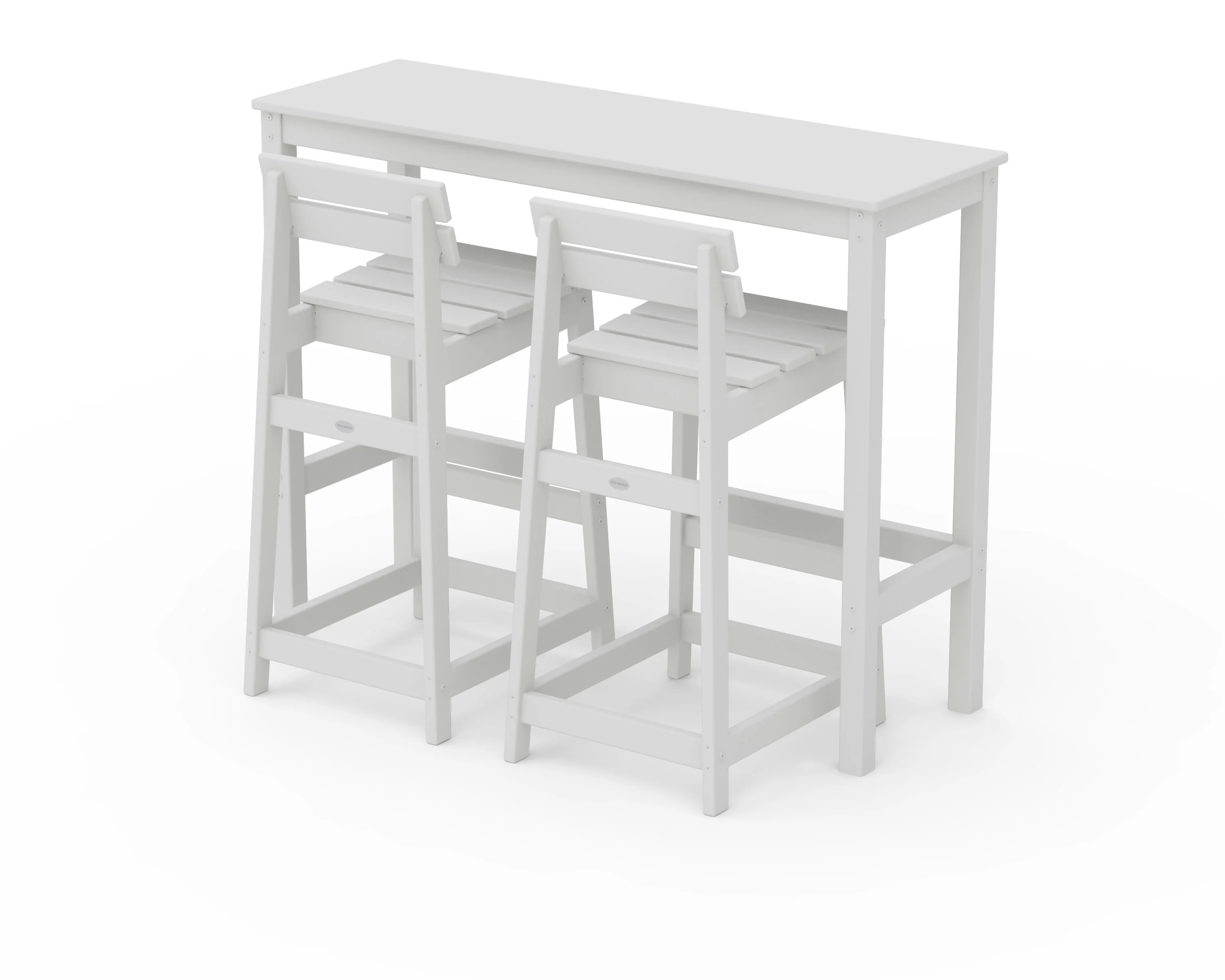 Modern Studio Plaza Lowback Bar Chair 3-Piece Balcony Set - Image 9