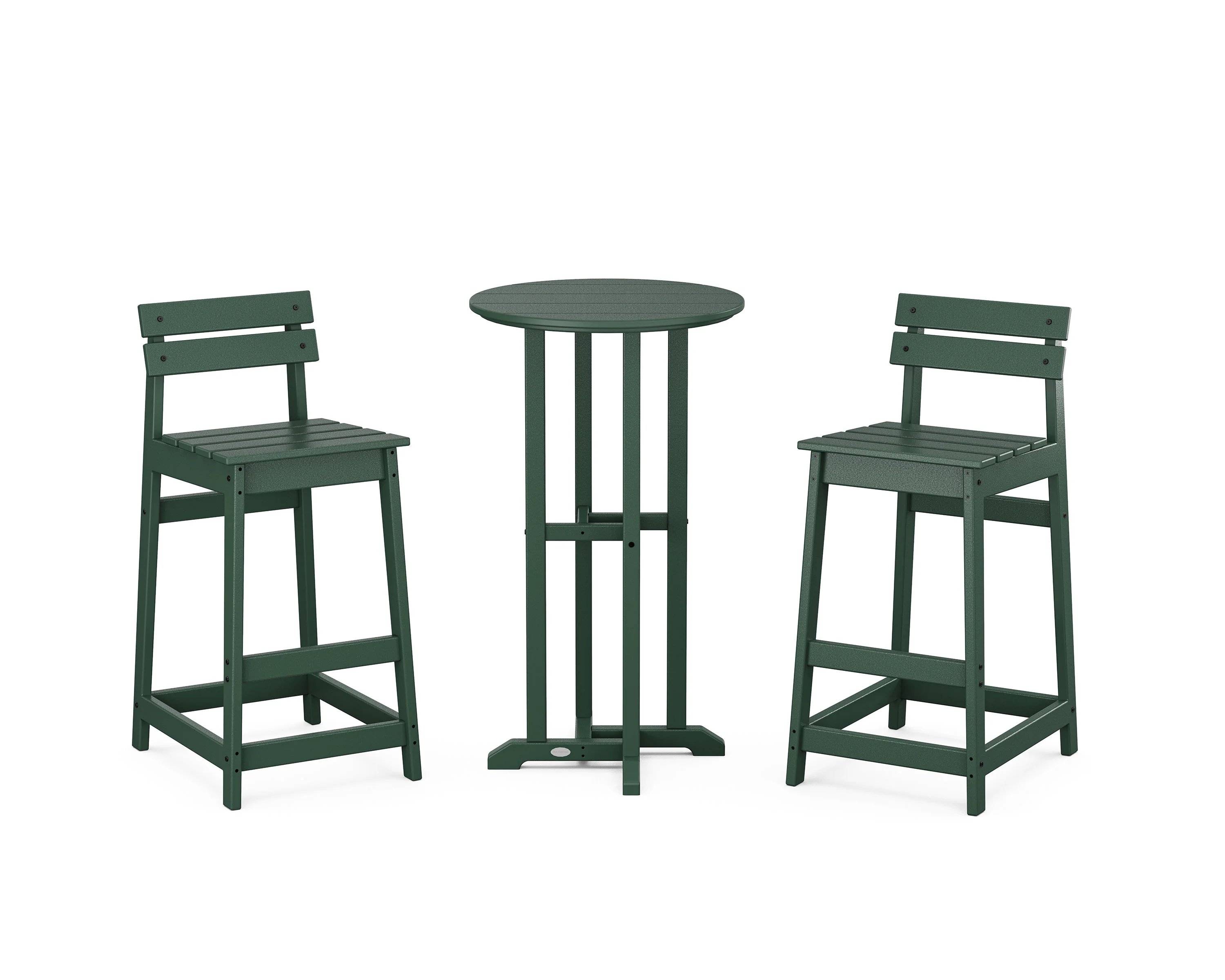 Modern Studio Plaza Lowback Bar Chair 3-Piece Bistro Set - Image 4