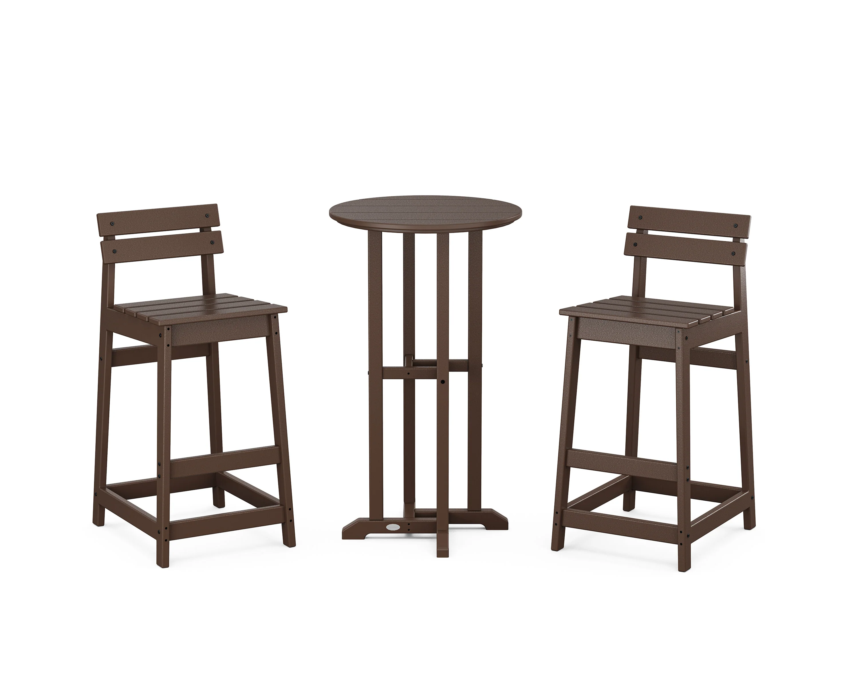 Modern Studio Plaza Lowback Bar Chair 3-Piece Bistro Set - Image 6