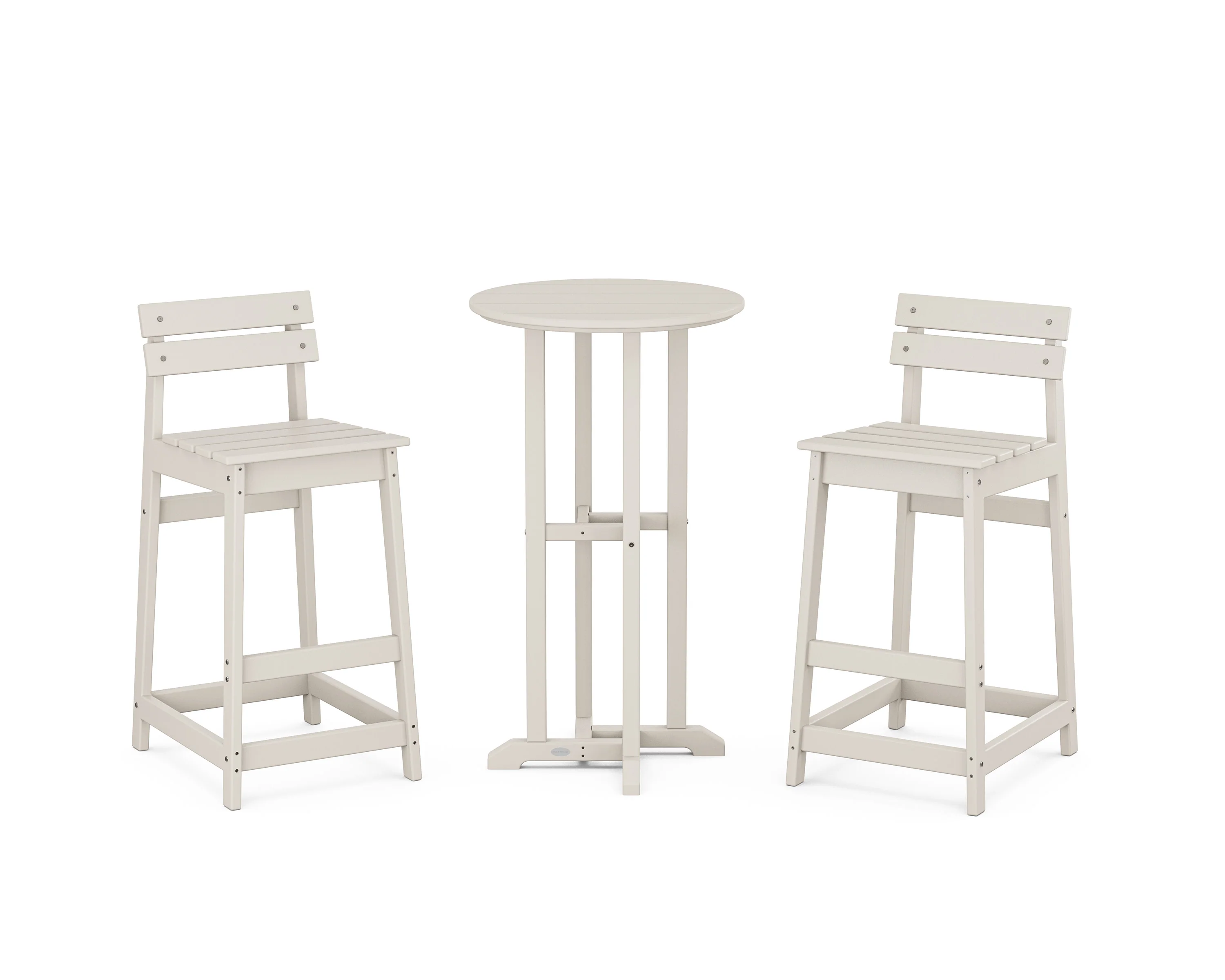 Modern Studio Plaza Lowback Bar Chair 3-Piece Bistro Set - Image 7