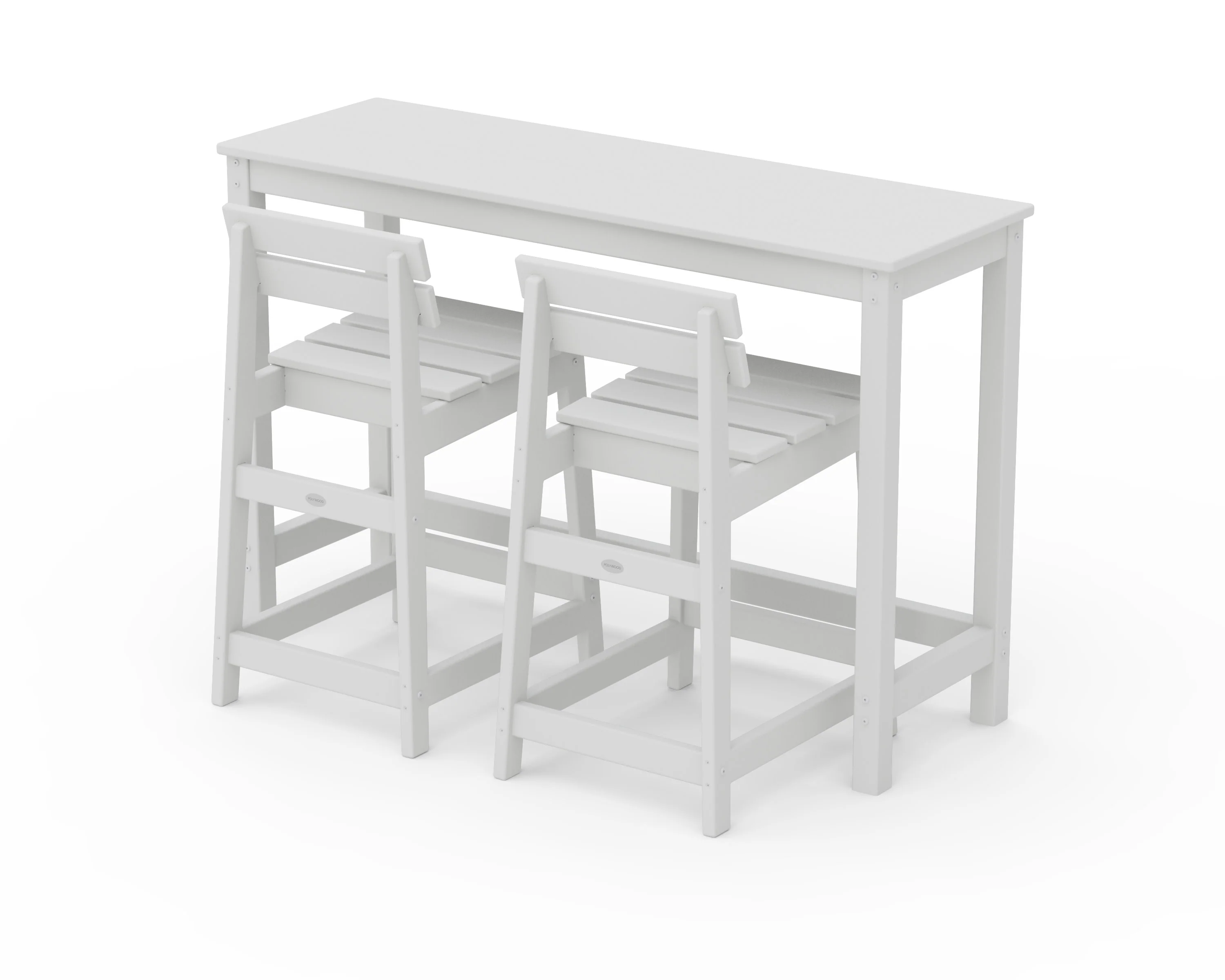 Modern Studio Plaza Lowback Counter Chair 3-Piece Balcony Set - Image 3