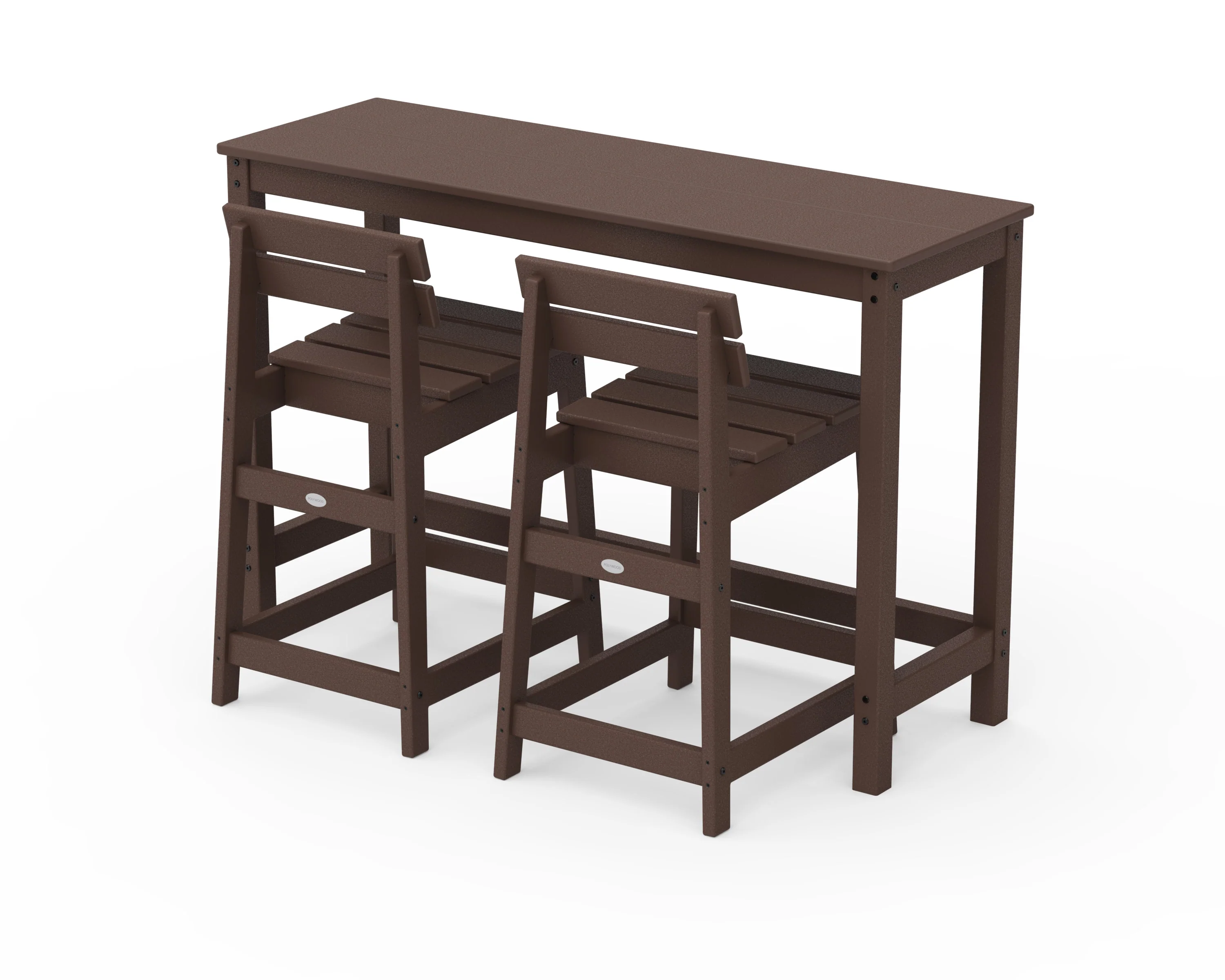 Modern Studio Plaza Lowback Counter Chair 3-Piece Balcony Set - Image 5