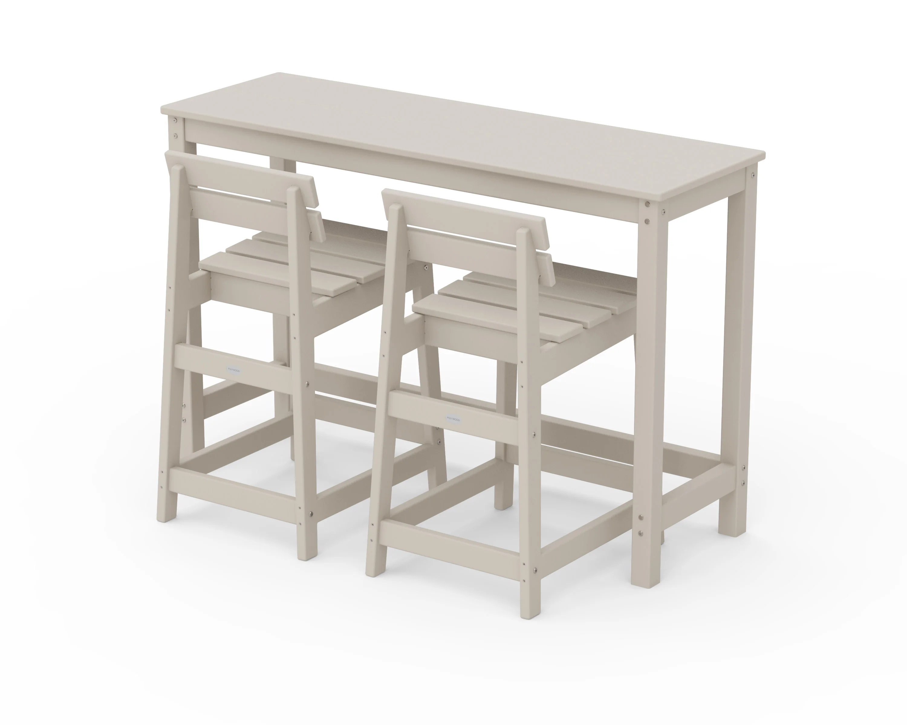 Modern Studio Plaza Lowback Counter Chair 3-Piece Balcony Set - Image 6