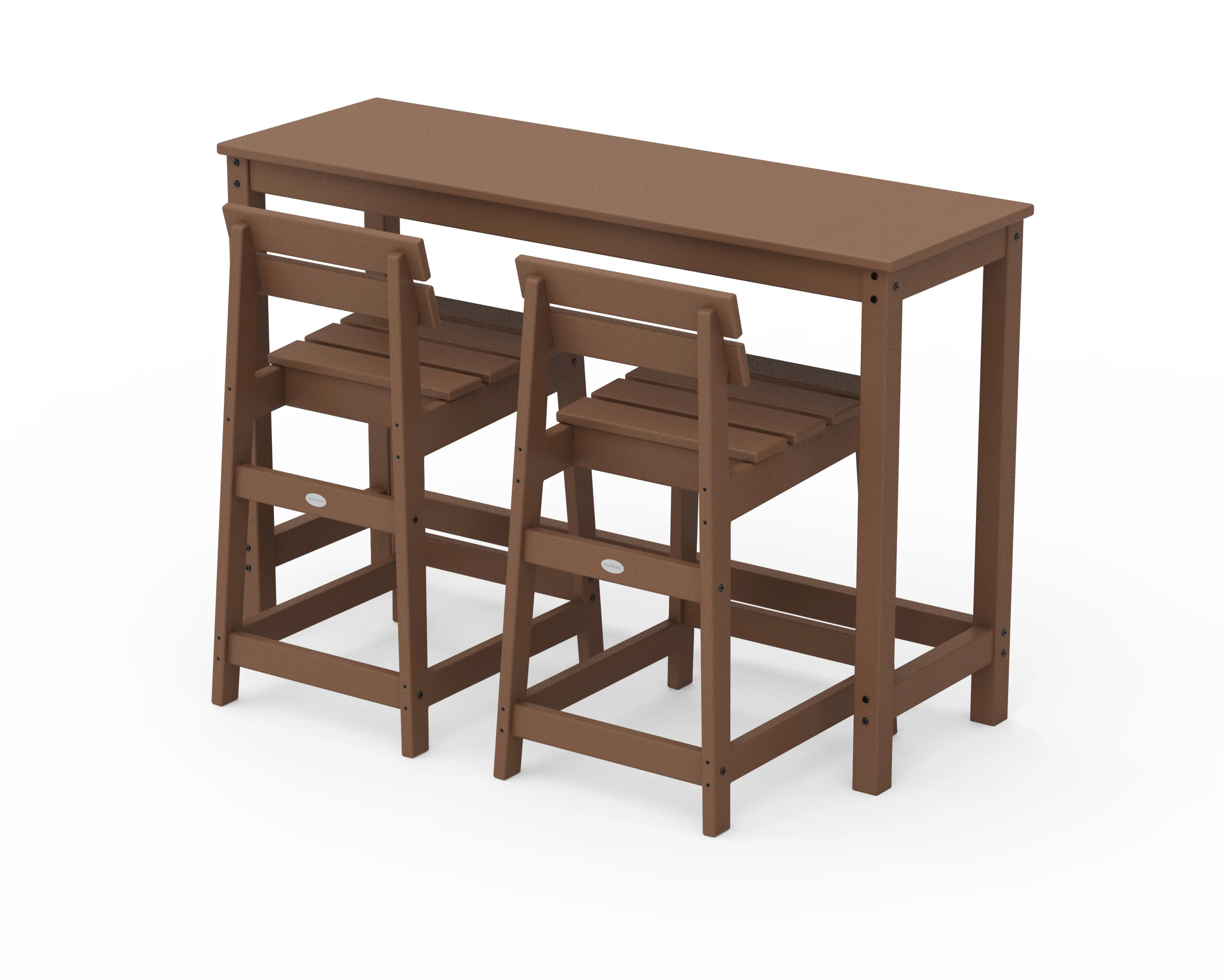 Modern Studio Plaza Lowback Counter Chair 3-Piece Balcony Set - Image 8