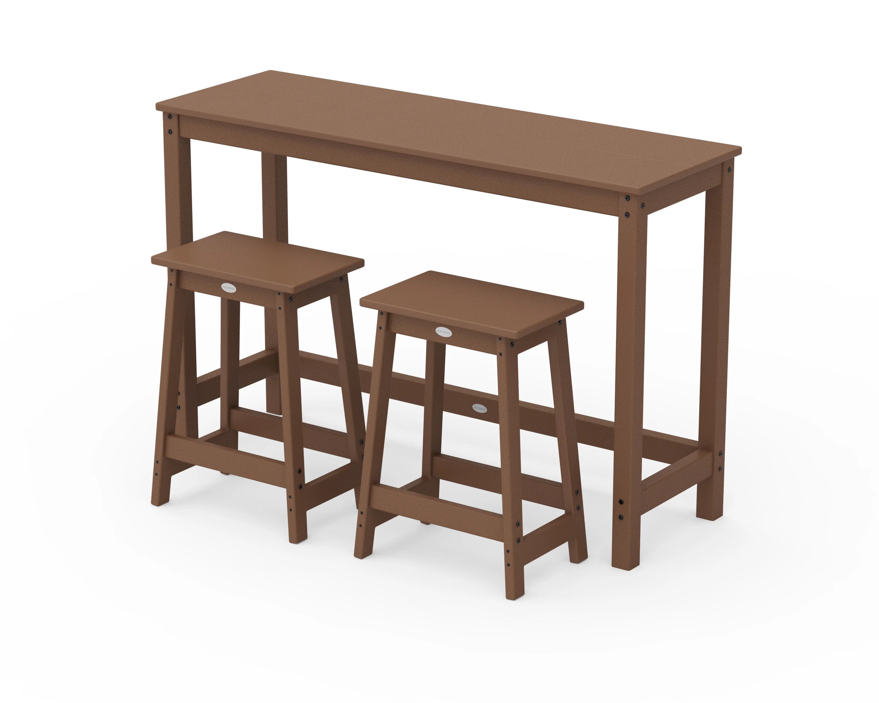 Modern Studio Stool 3-Piece Counter Balcony Set - Image 3