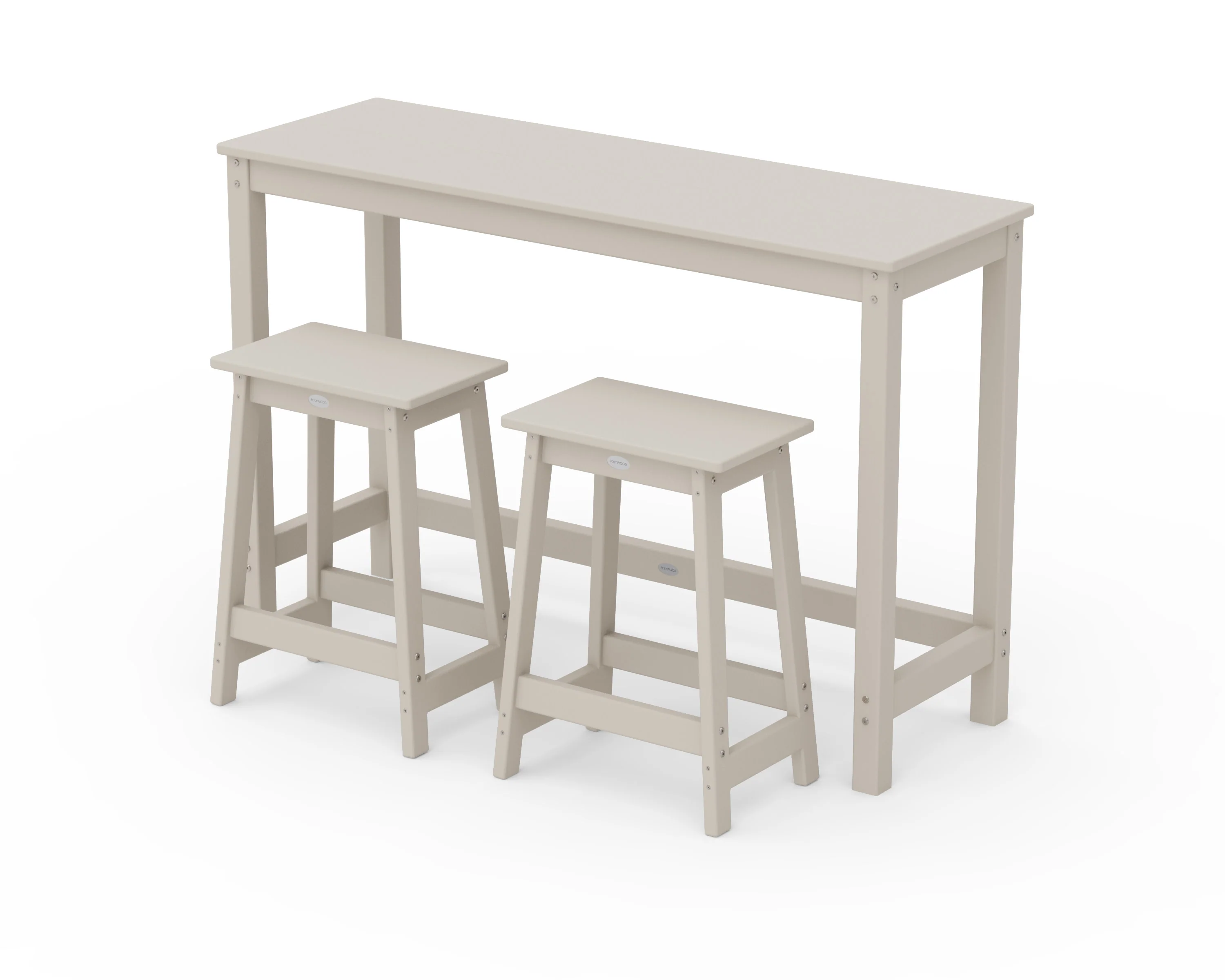 Modern Studio Stool 3-Piece Counter Balcony Set - Image 7