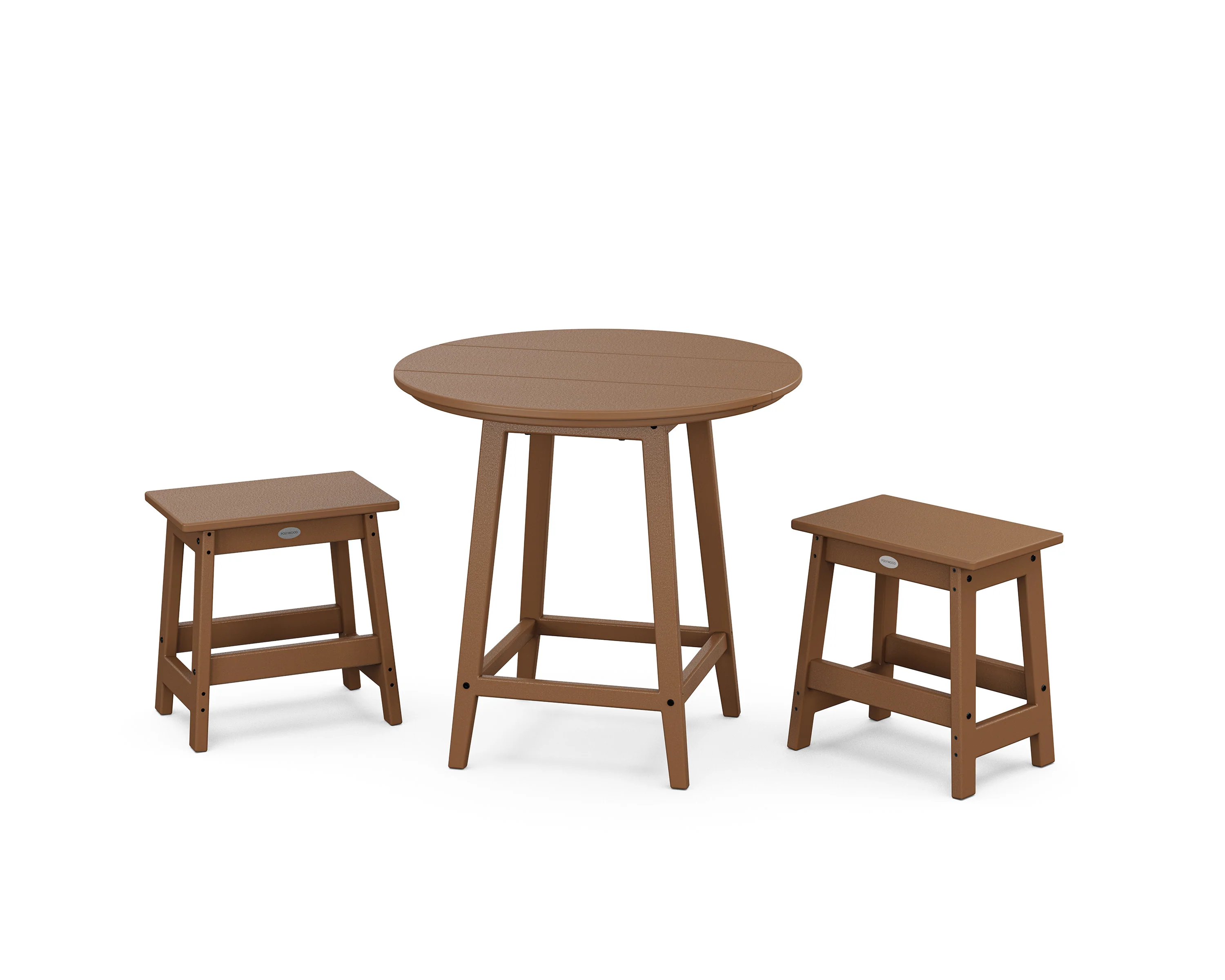Modern Studio Stool 3-Piece Round Bistro Set - Image 5