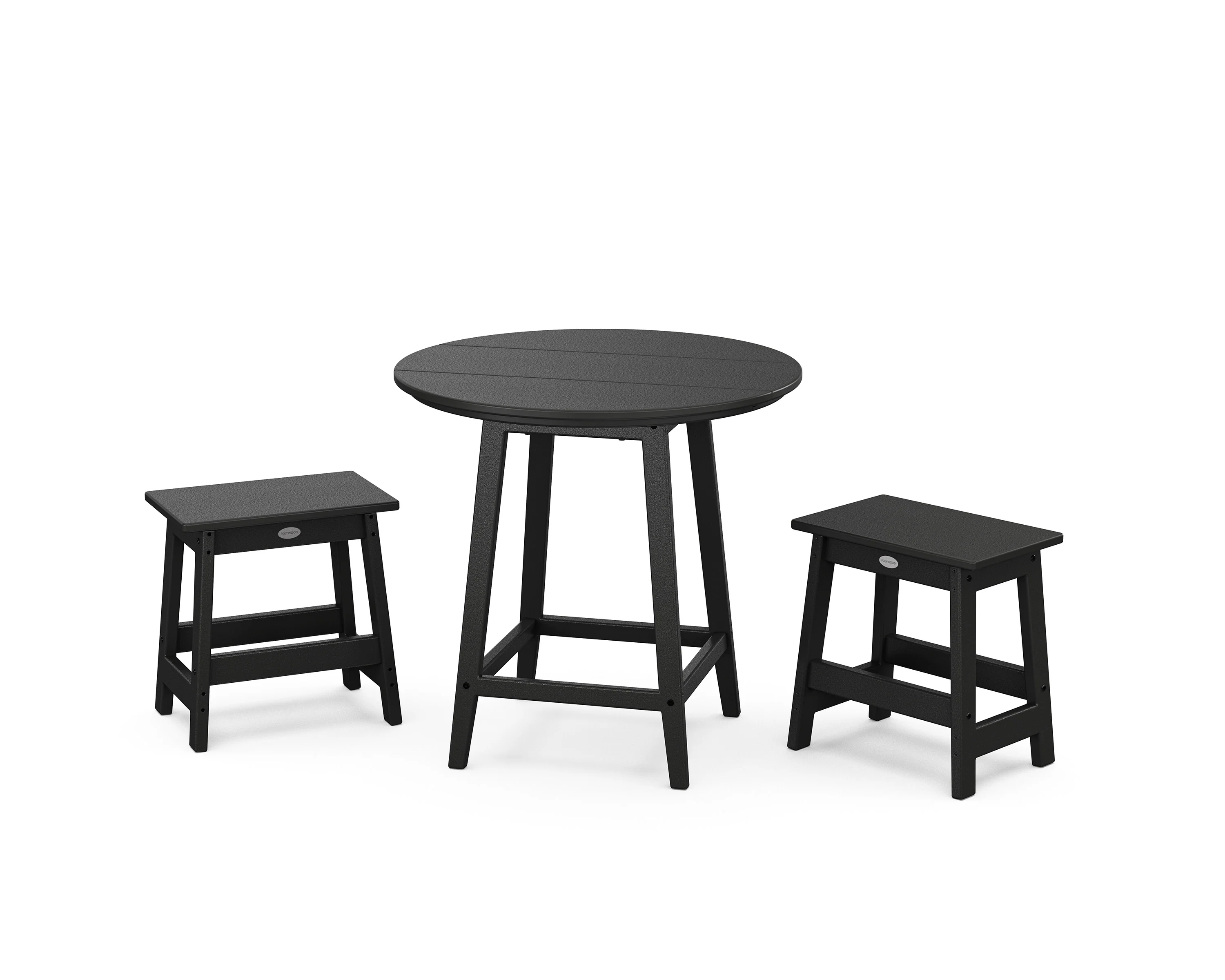 Modern Studio Stool 3-Piece Round Bistro Set - Image 6