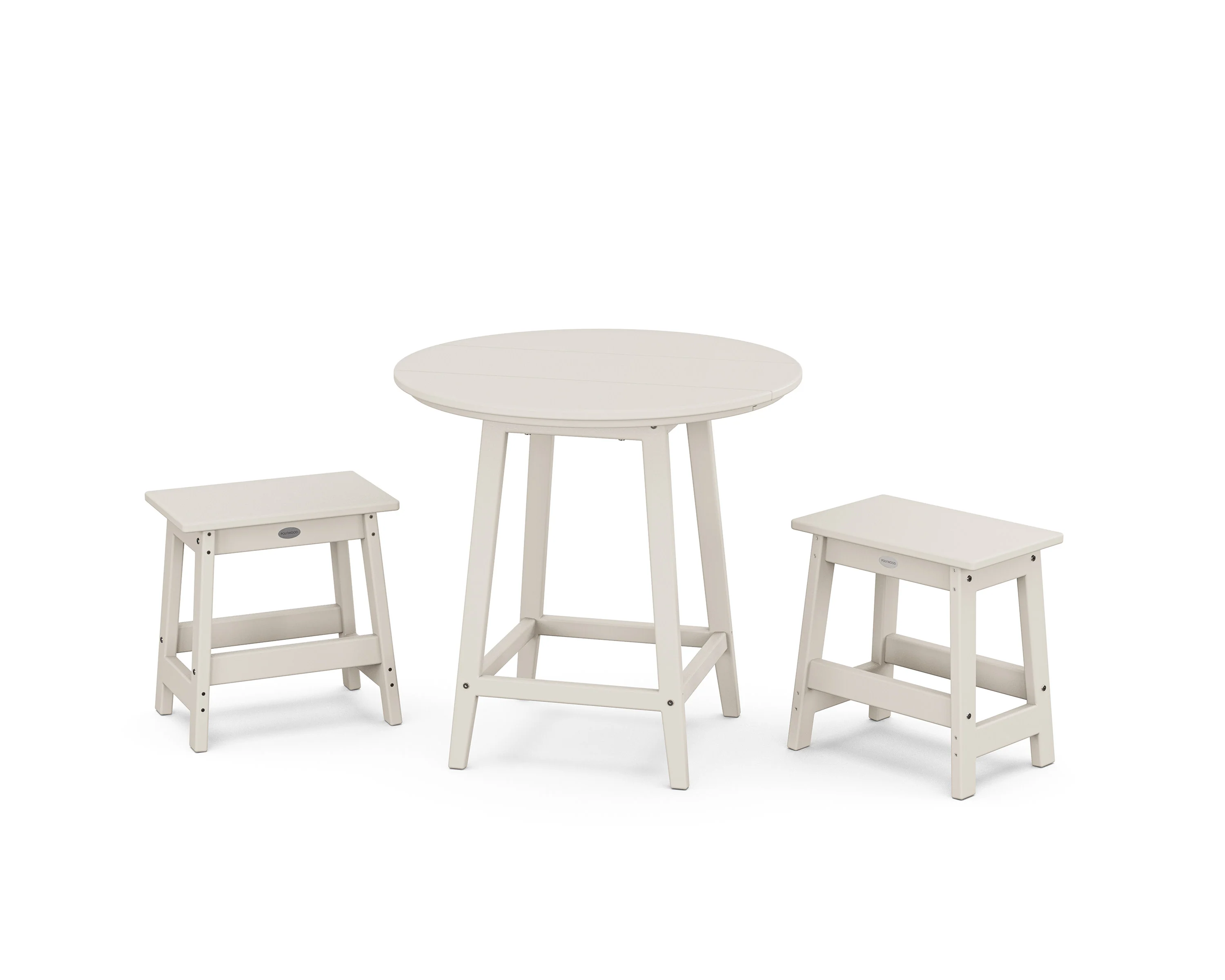 Modern Studio Stool 3-Piece Round Bistro Set - Image 7