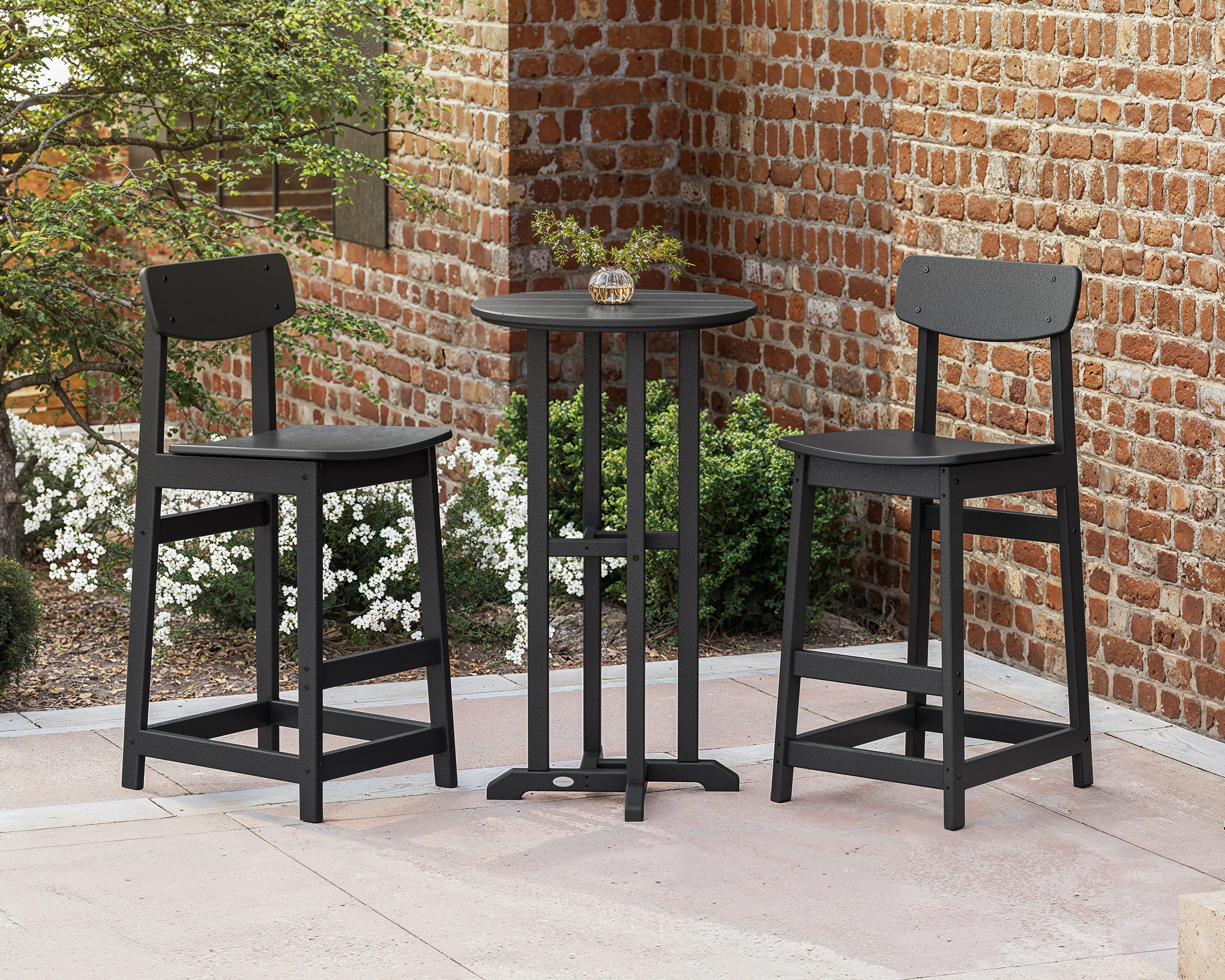 Modern Studio Urban Bar Chair 3-Piece Bistro Set - Image 3