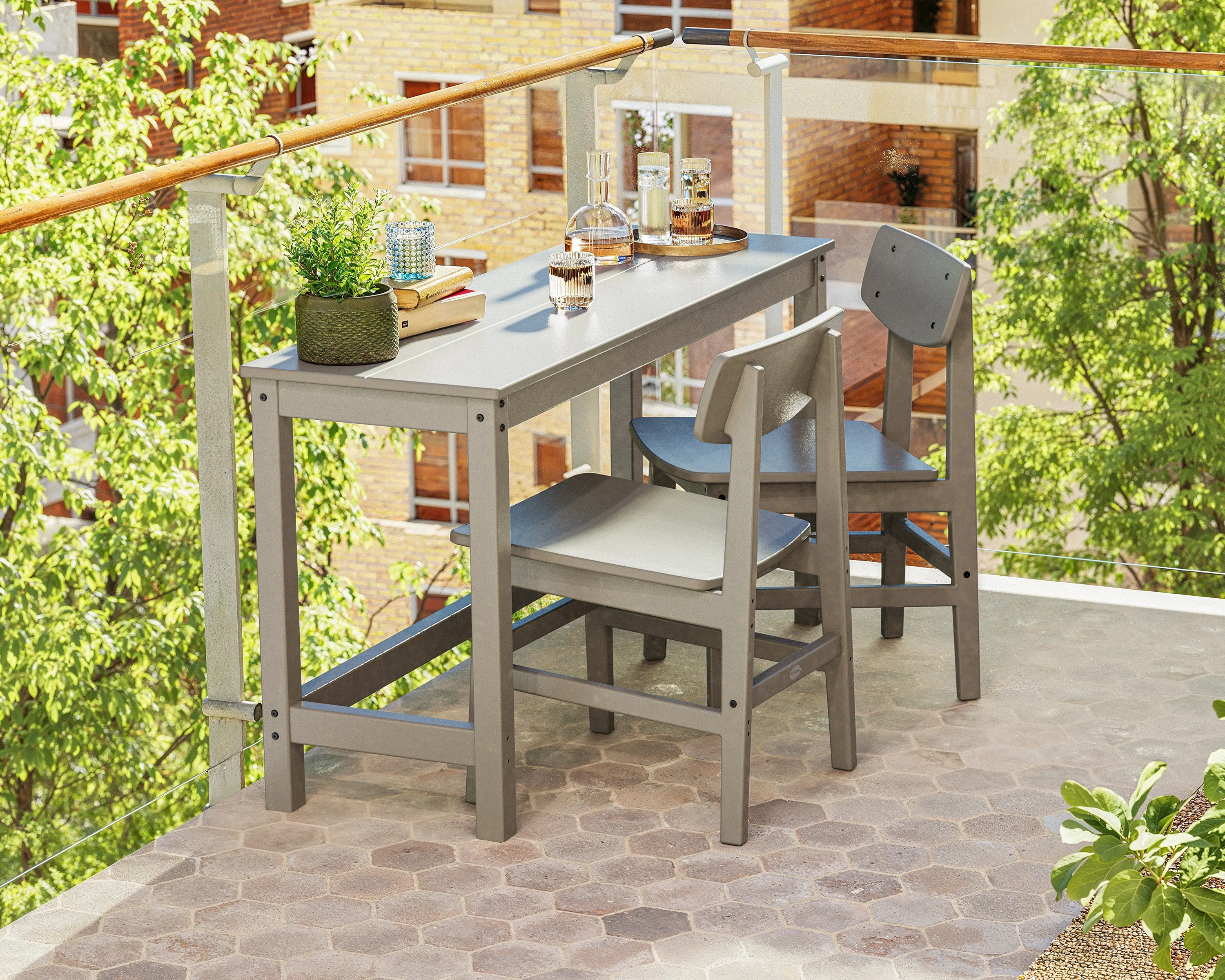 Modern Studio Urban Chair 3-Piece Balcony Set - Image 3