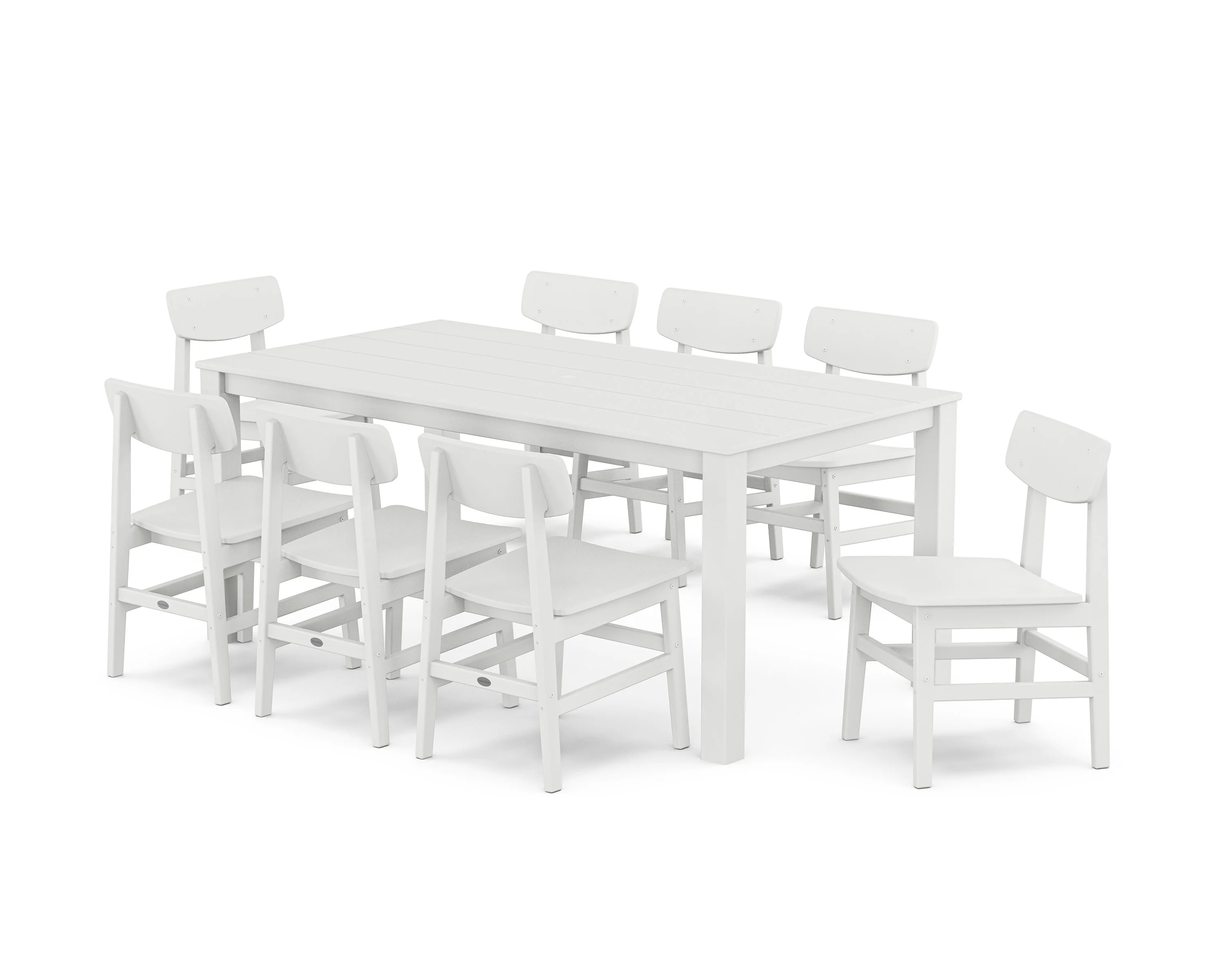 Modern Studio Urban Chair 9-Piece Parsons Dining Set - Image 5