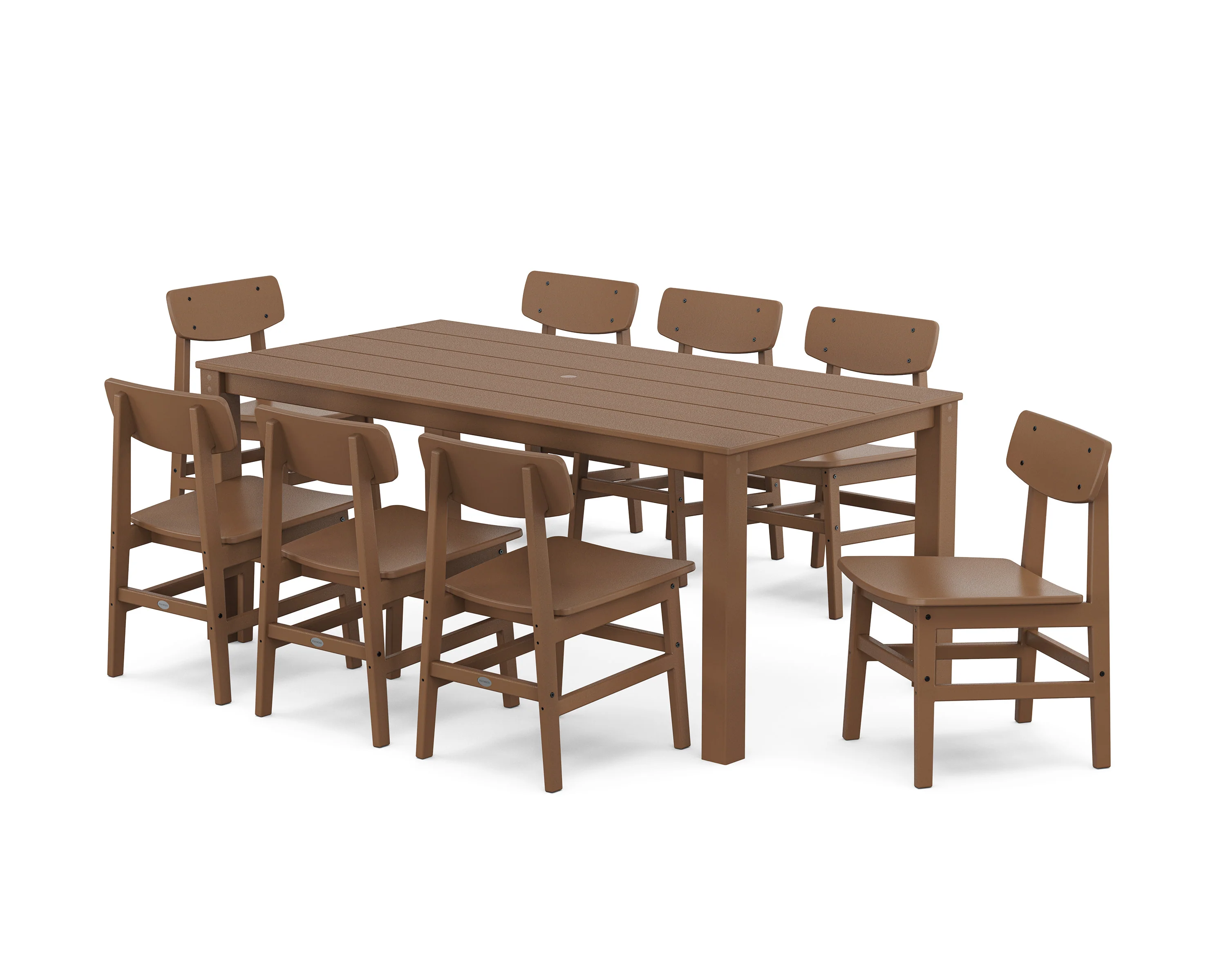Modern Studio Urban Chair 9-Piece Parsons Dining Set - Image 6