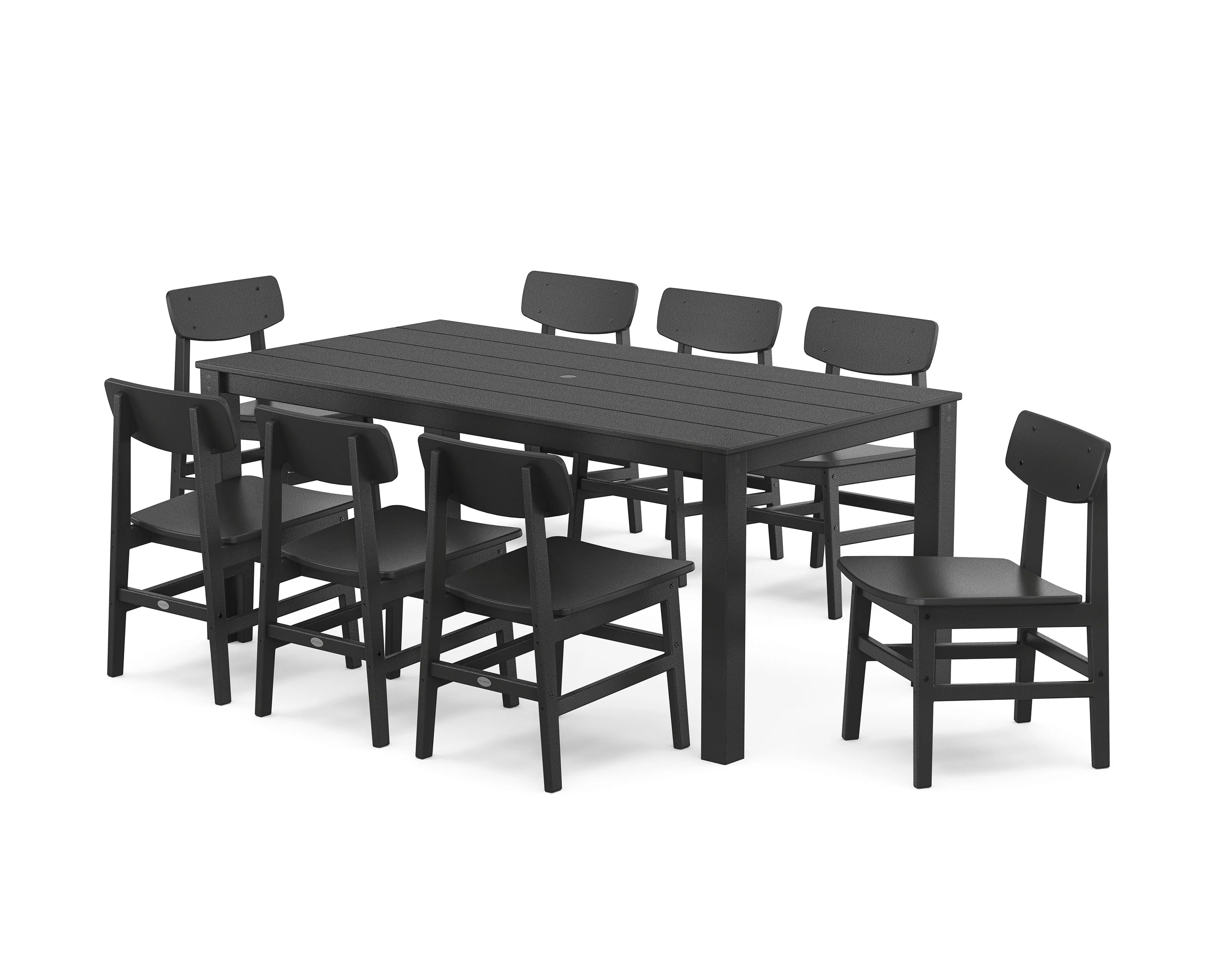 Modern Studio Urban Chair 9-Piece Parsons Dining Set - Image 7